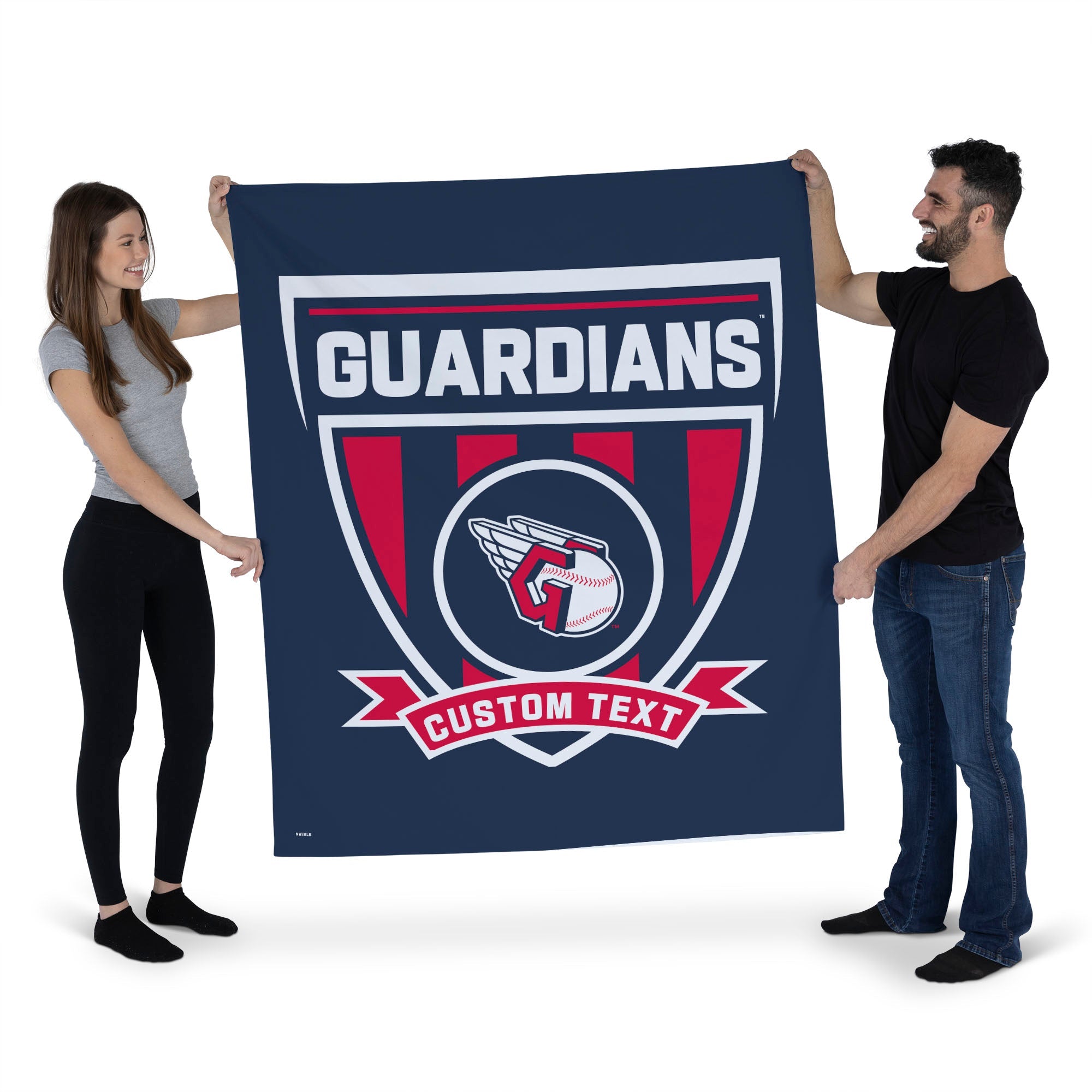 MLB Cleveland Guardians Allegiance Personalized Wall Hanging 50x60 Inches