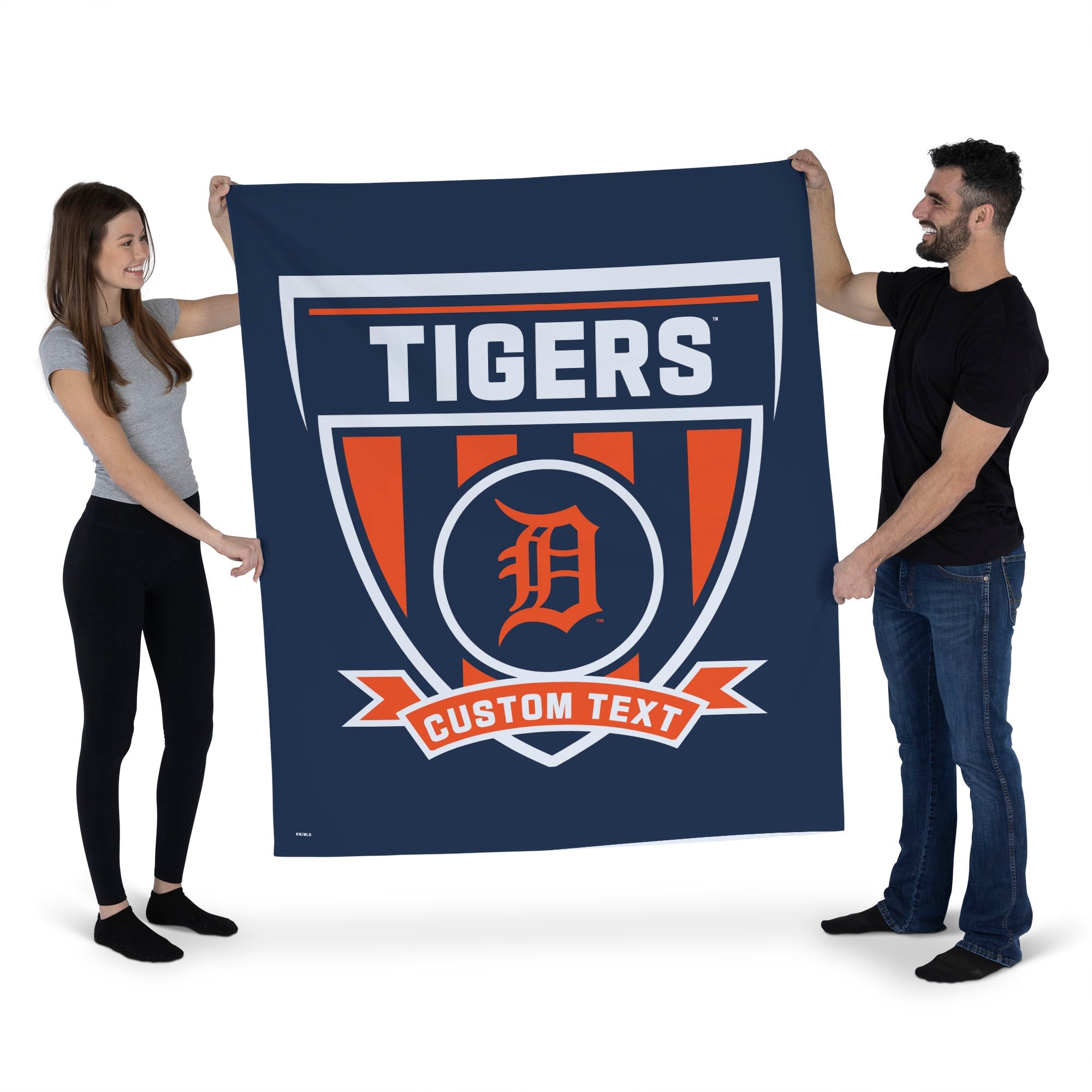 MLB Detroit Tigers Allegiance Personalized Wall Hanging 50x60 Inches
