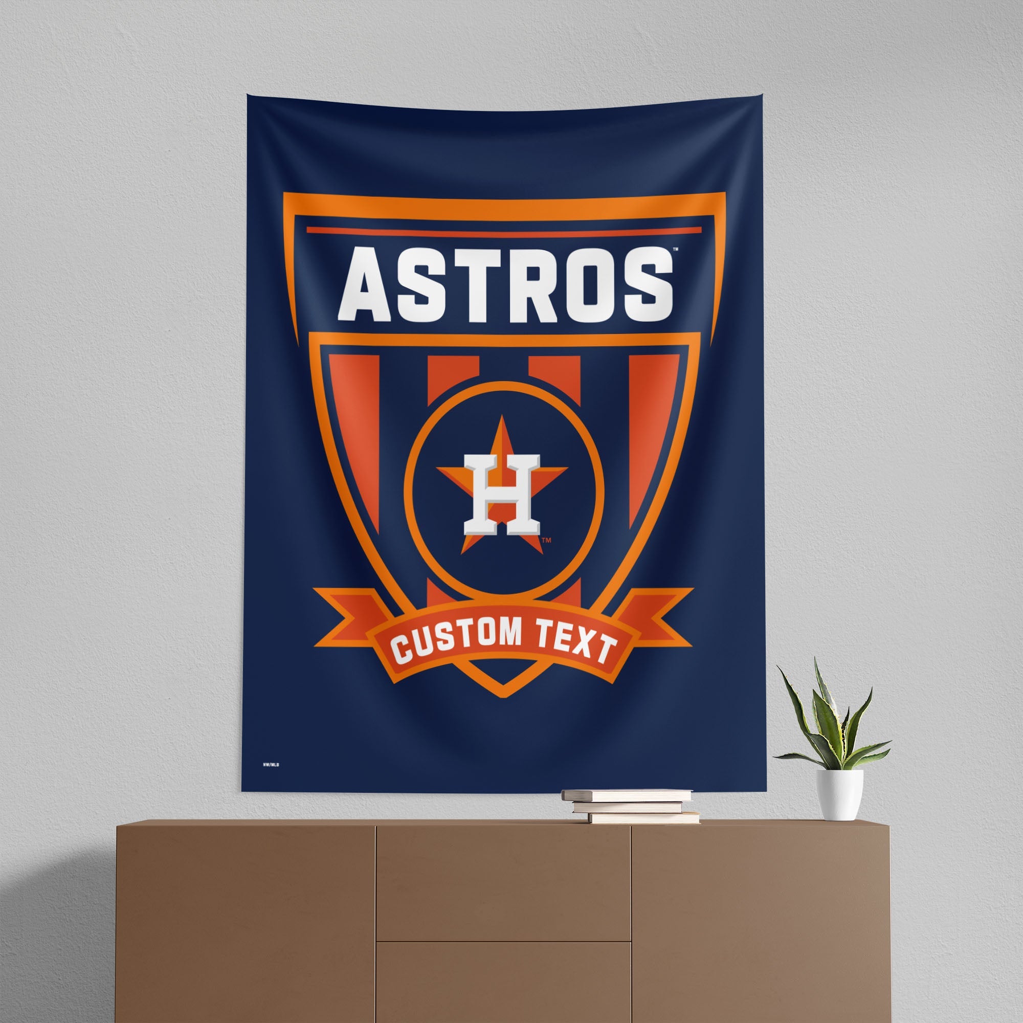 MLB Houston Astros Allegiance Personalized Wall Hanging 50x60 Inches