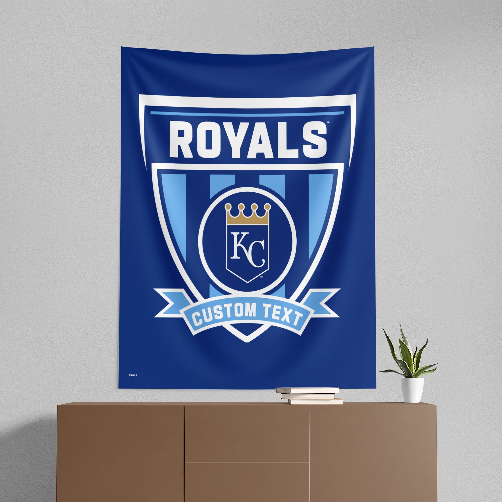 MLB Kansas City Royals Allegiance Personalized Wall Hanging 50x60 Inches