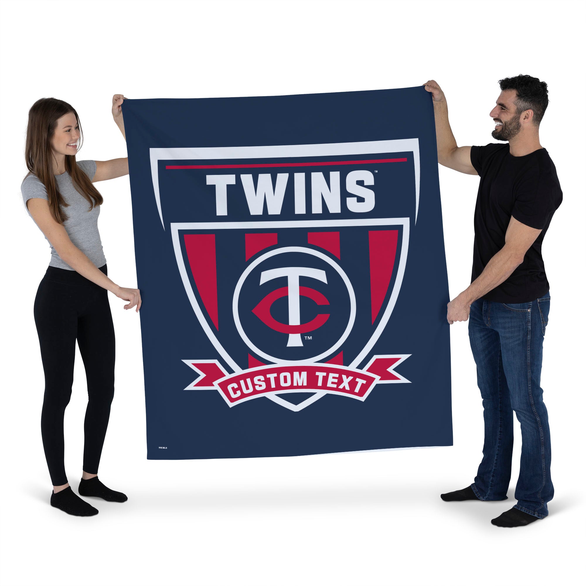 MLB Minnesota Twins Allegiance Personalized Wall Hanging 50x60 Inches