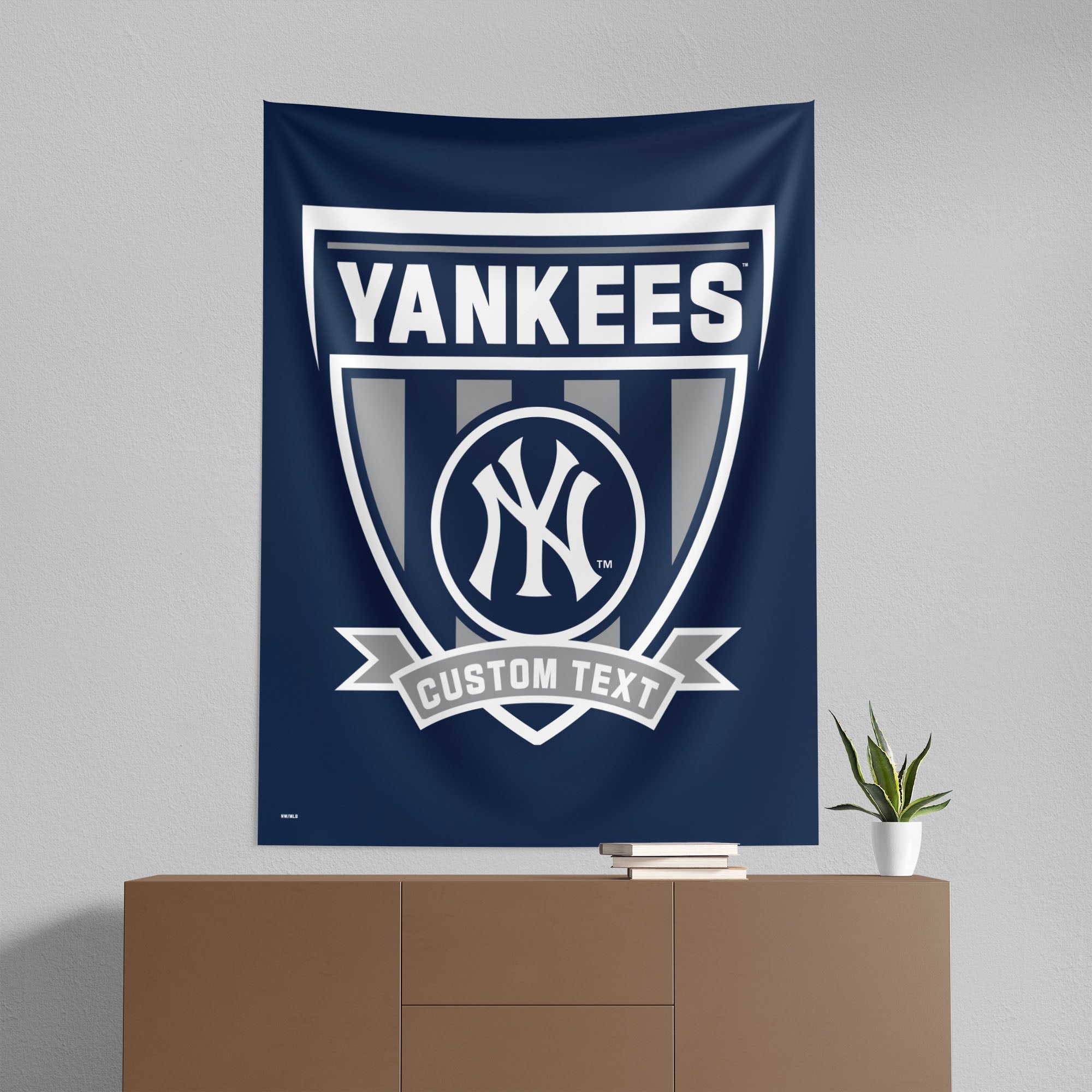 MLB New York Yankees Allegiance Personalized Wall Hanging 50x60 Inches