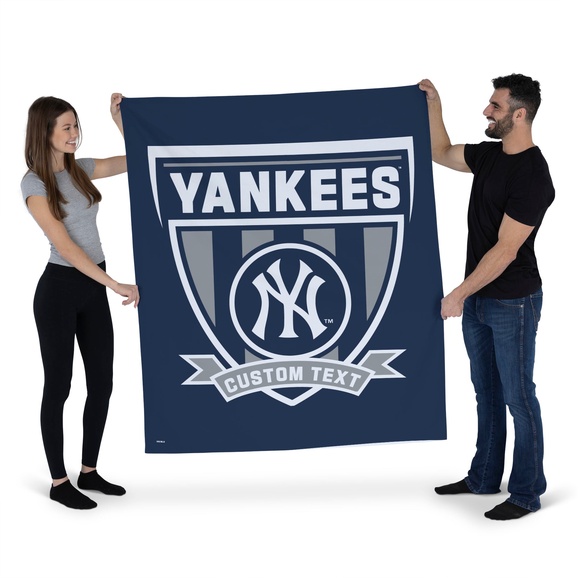 MLB New York Yankees Allegiance Personalized Wall Hanging 50x60 Inches