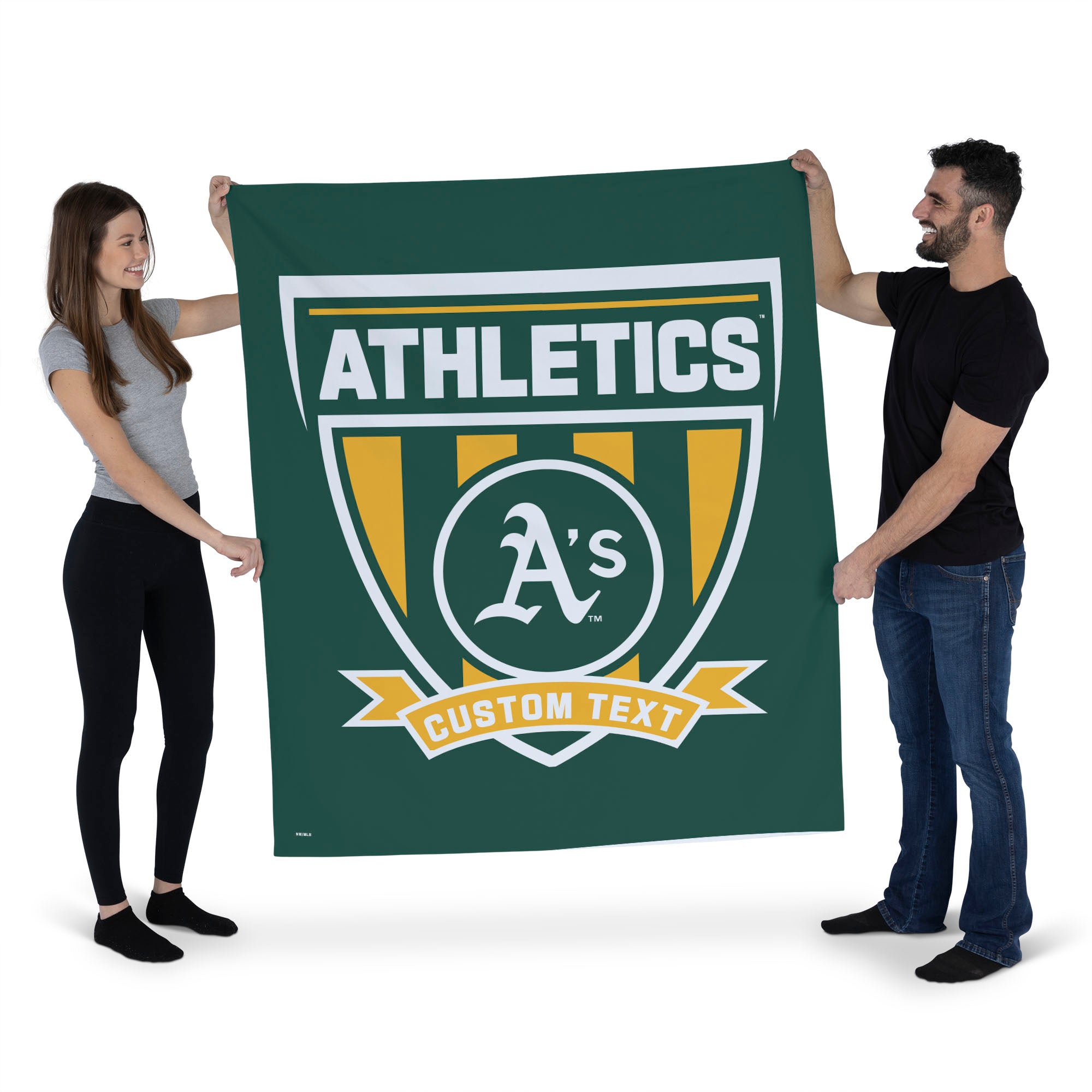 MLB Oakland Athletics Allegiance Personalized Wall Hanging 50x60 Inches