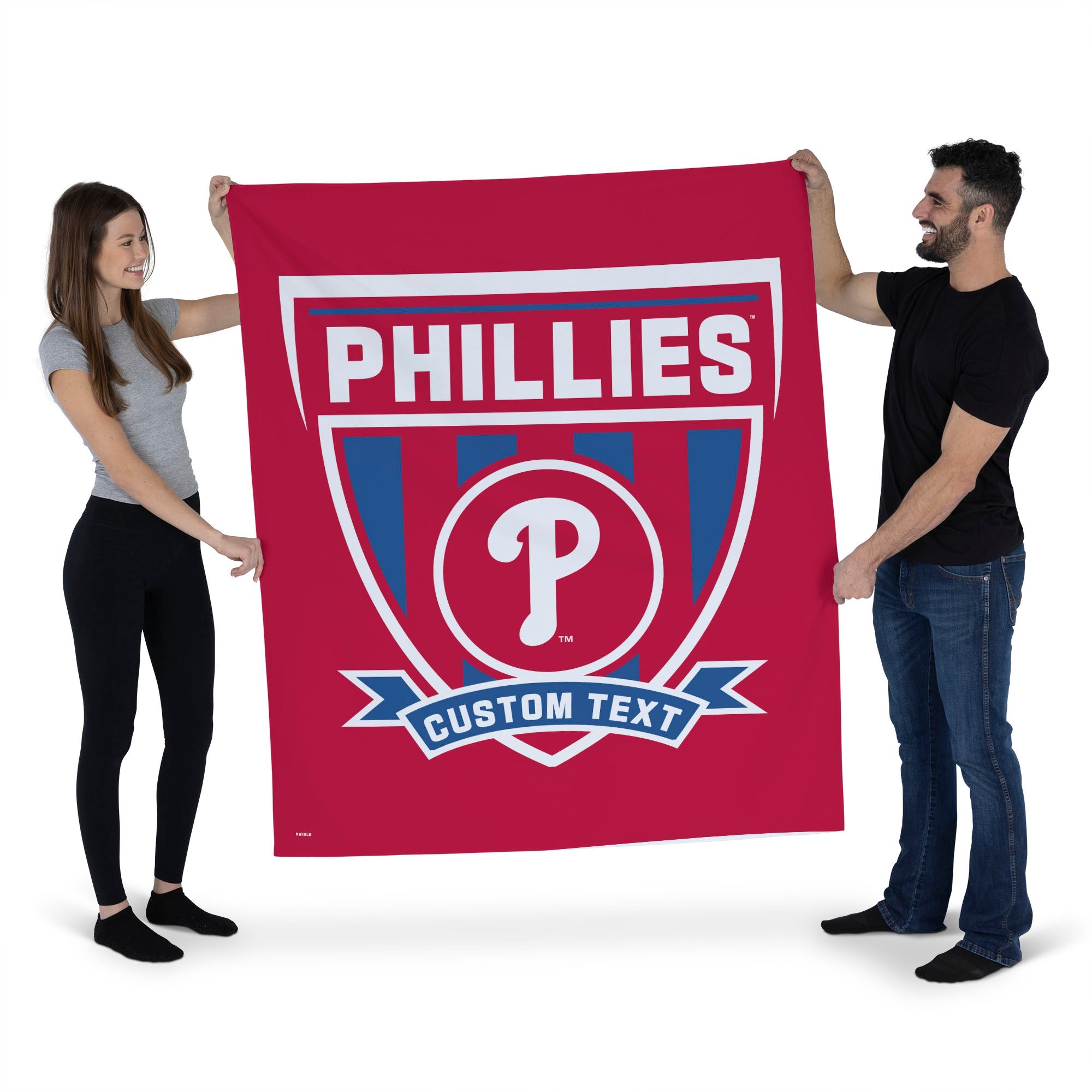 MLB Philadelphia Phillies Allegiance Personalized Wall Hanging 50x60 Inches