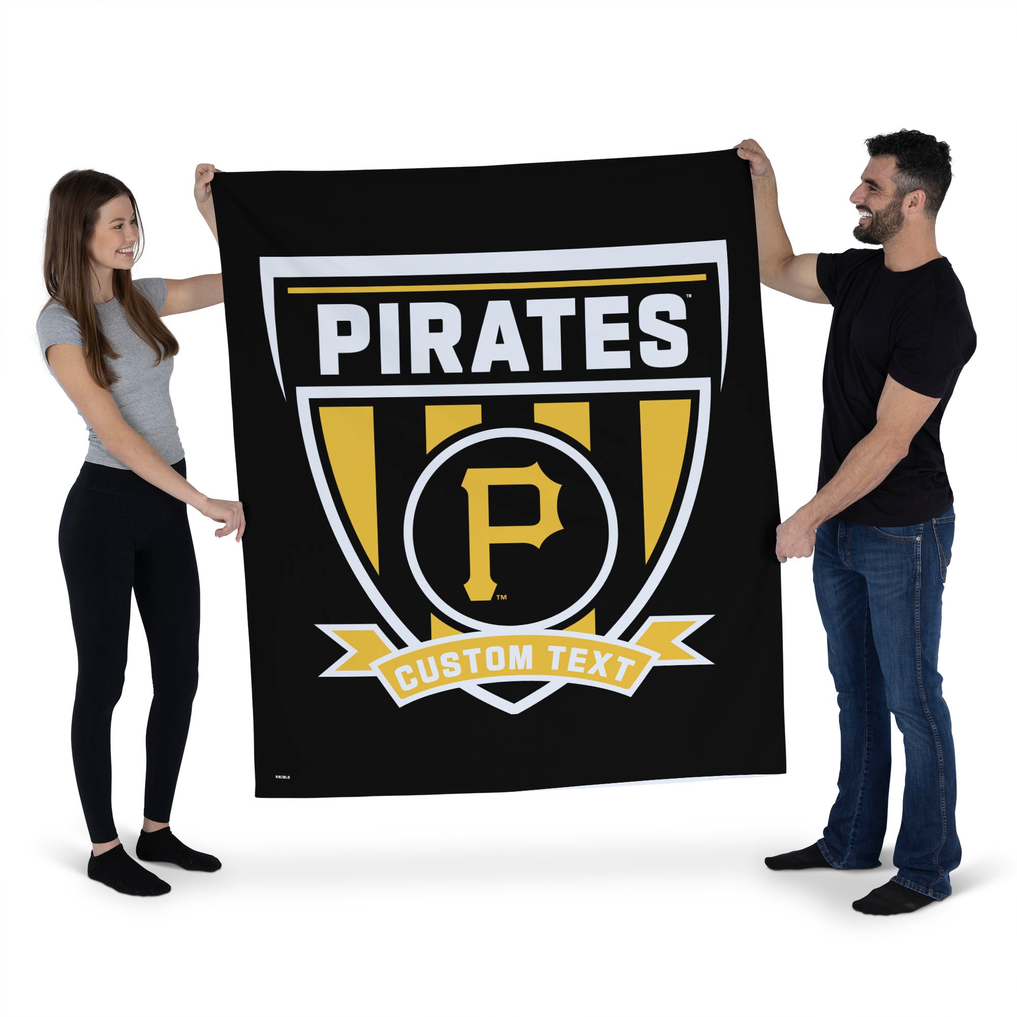 MLB Pittsburgh Pirates Allegiance Personalized Wall Hanging 50x60 Inches