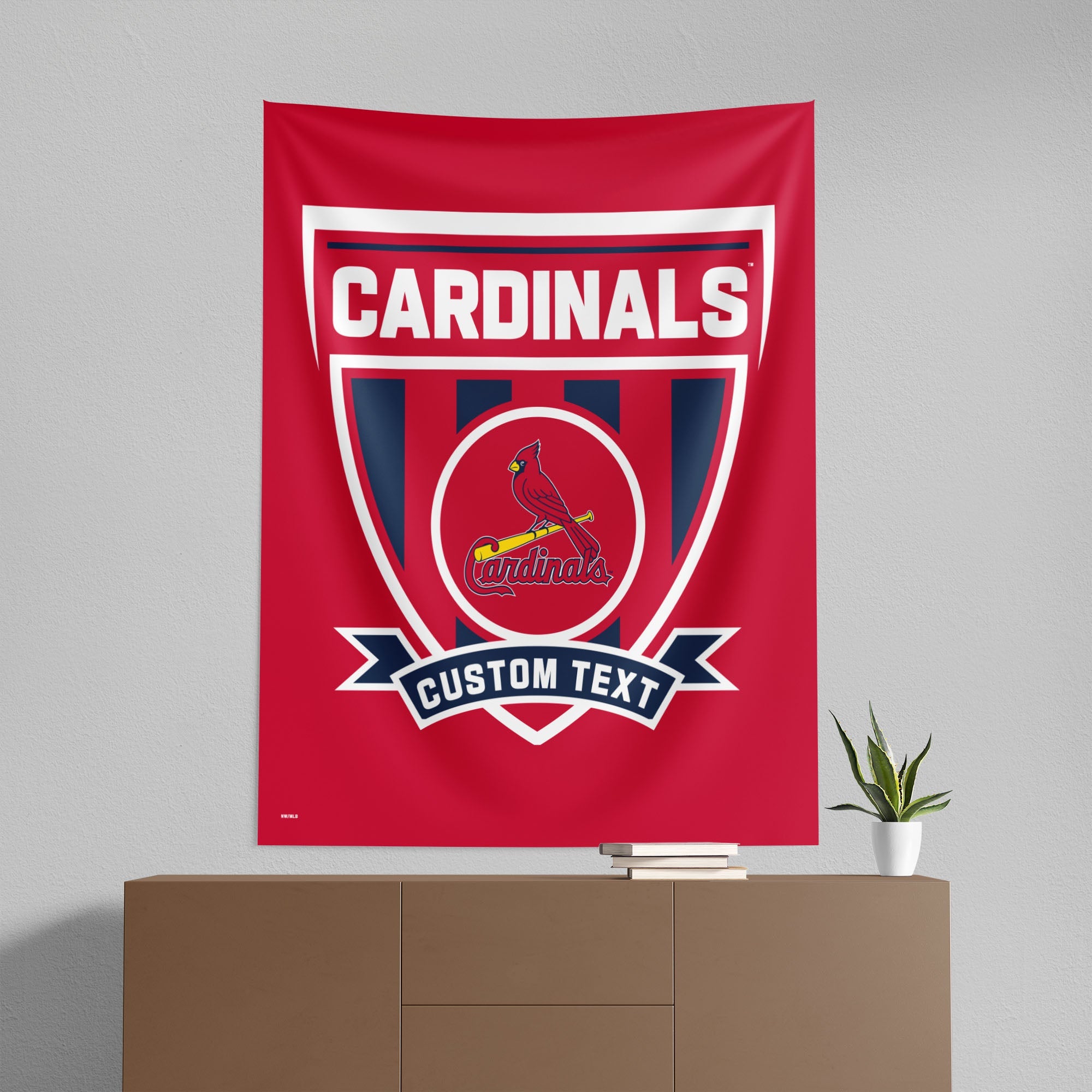 MLB St. Louis Cardinals Allegiance Personalized Wall Hanging 50x60 Inches
