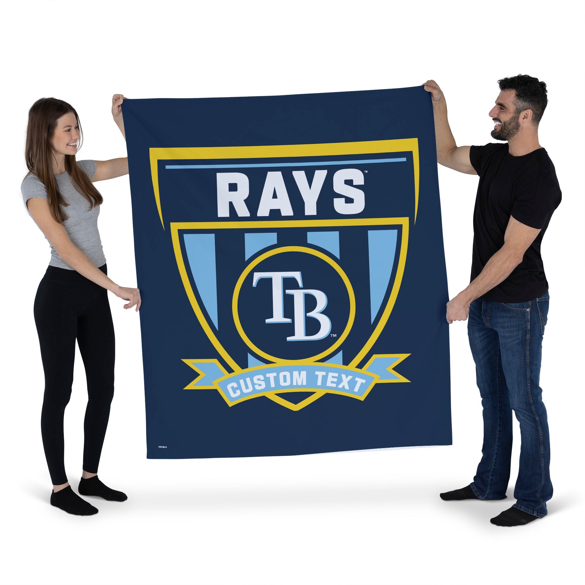 MLB Tampa Bay Rays Allegiance Personalized Wall Hanging 50x60 Inches