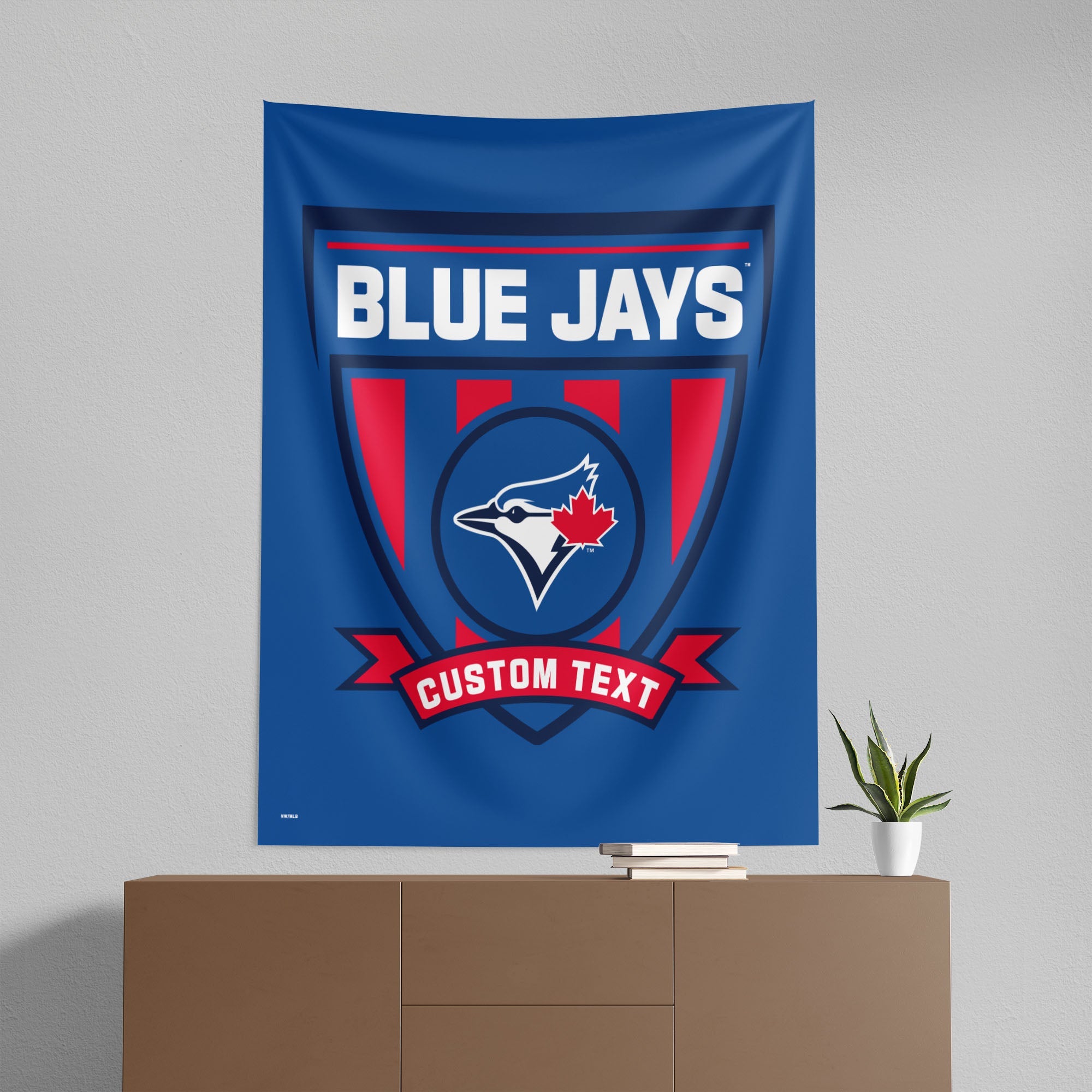 MLB Toronto Blue Jays Allegiance Personalized Wall Hanging 50x60 Inches