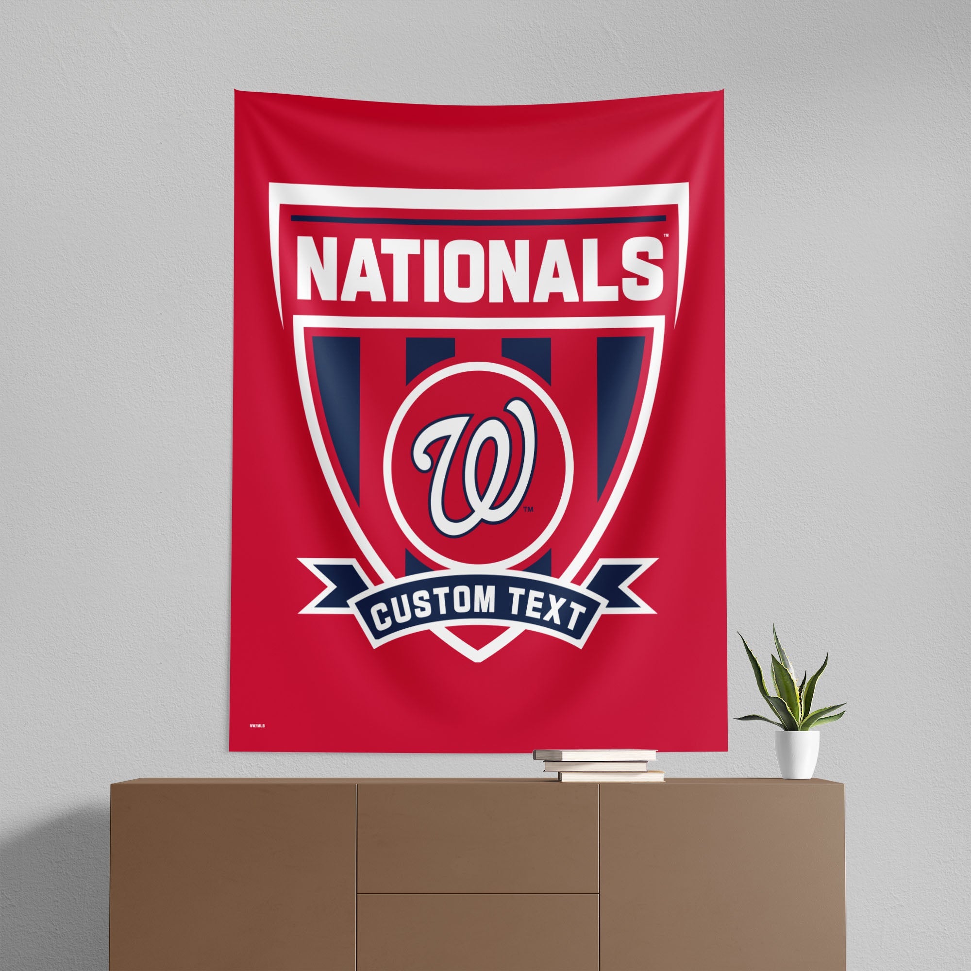 MLB Washington Nationals Allegiance Personalized Wall Hanging 50x60 Inches