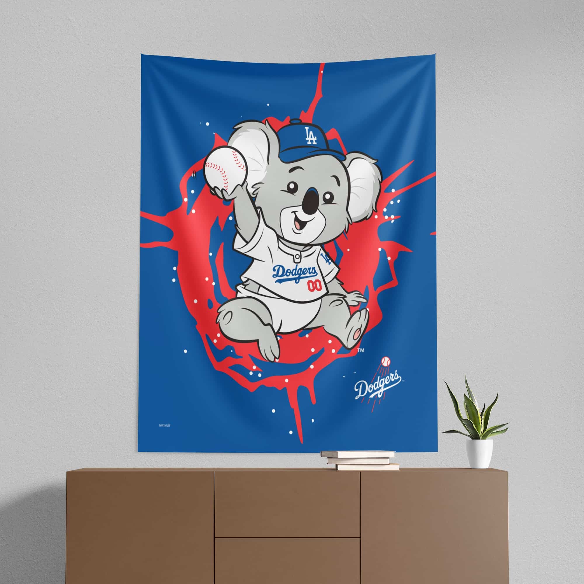 MLB Los Angeles Dodgers Mascot Wall Hanging 50¡Á60 Inches
