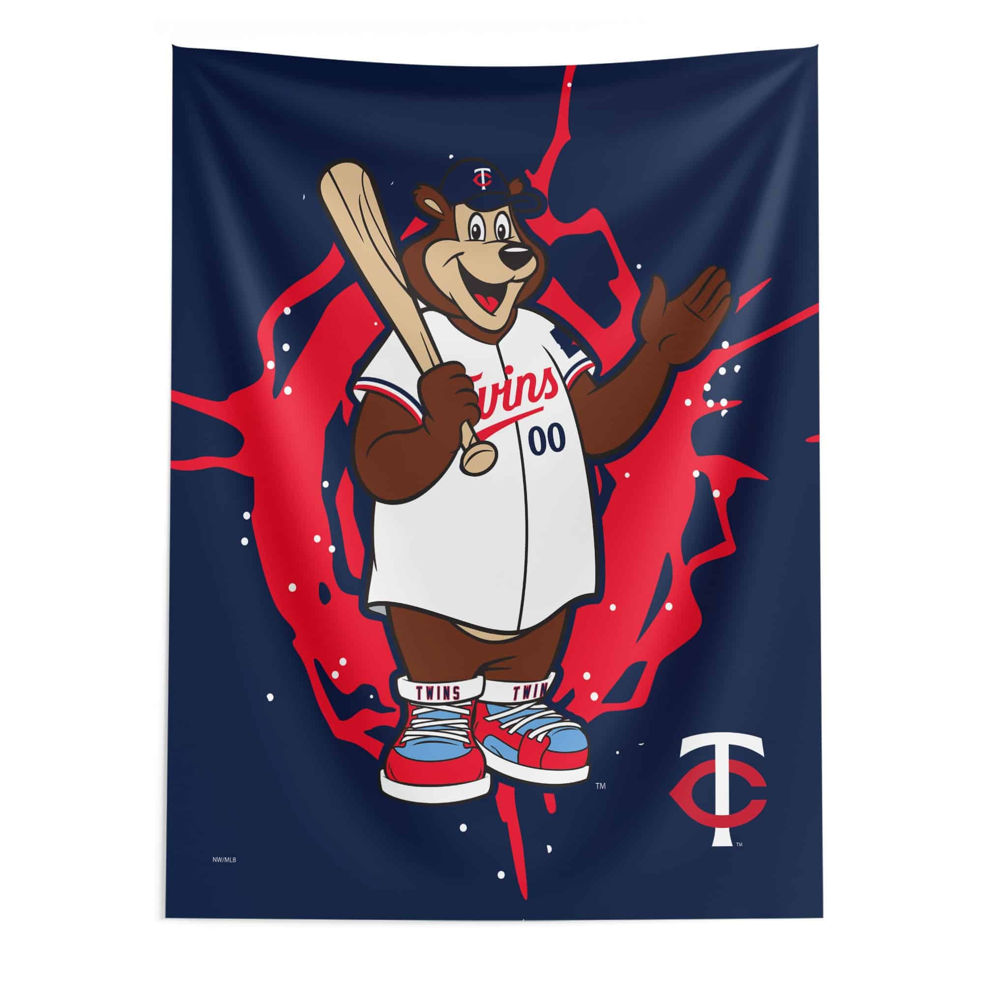 Minnesota Twins Mascot Wall Hanging 50¡Á60 Inches