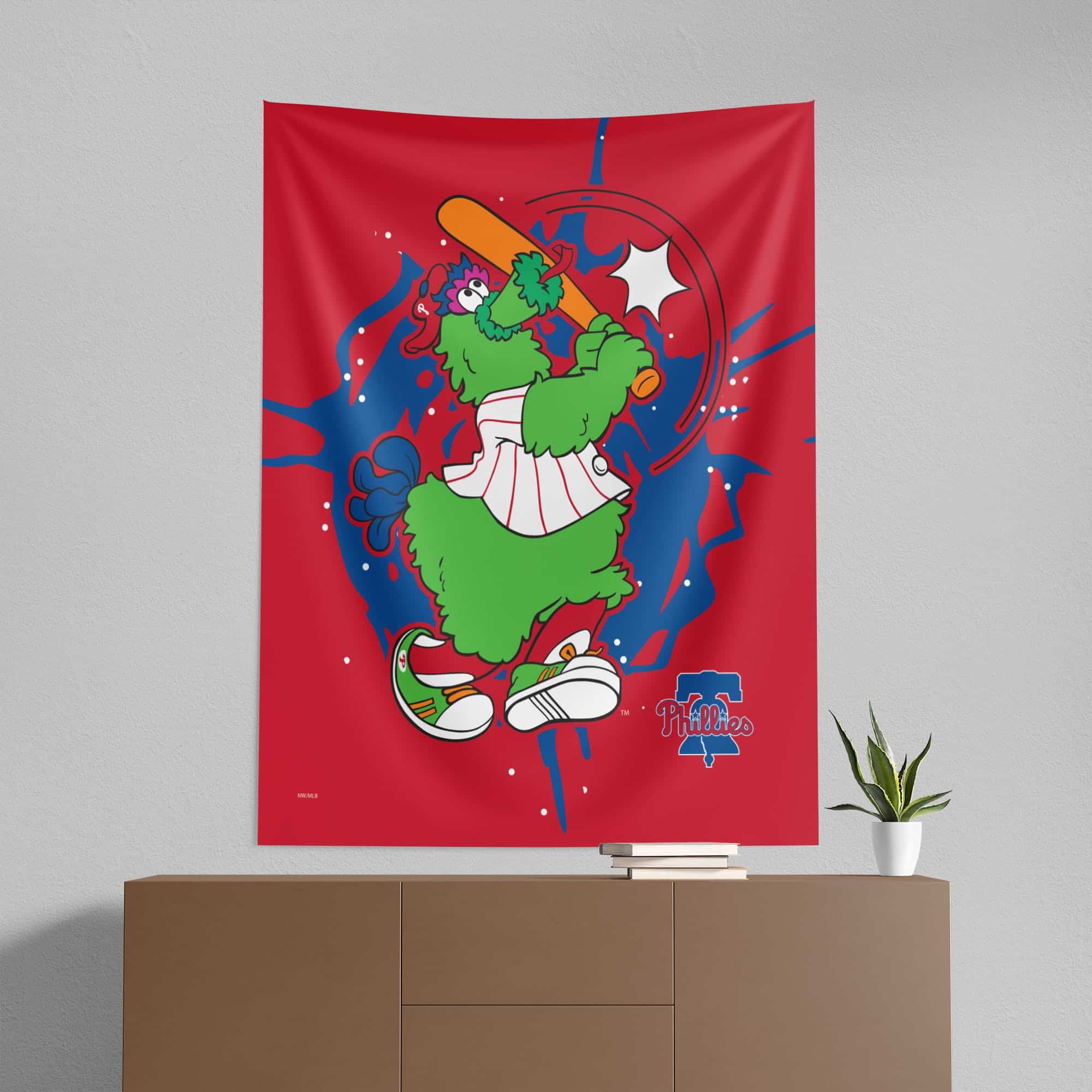 MLB Philadelphia Phillies Mascot Wall Hanging 50¡Á60 Inches
