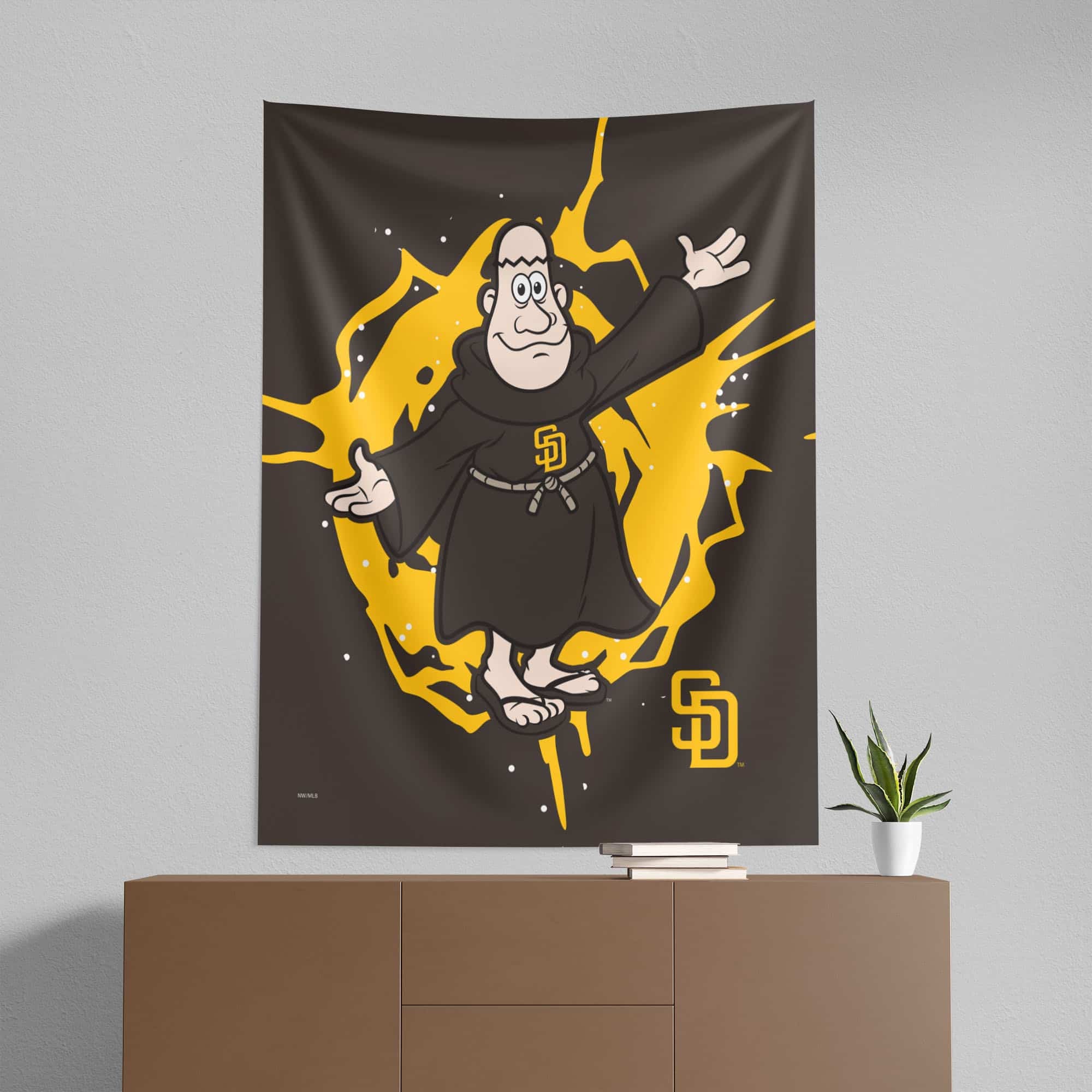 MLB San Diego Padres Mascot Wall Hanging 50¡Á60 Inches