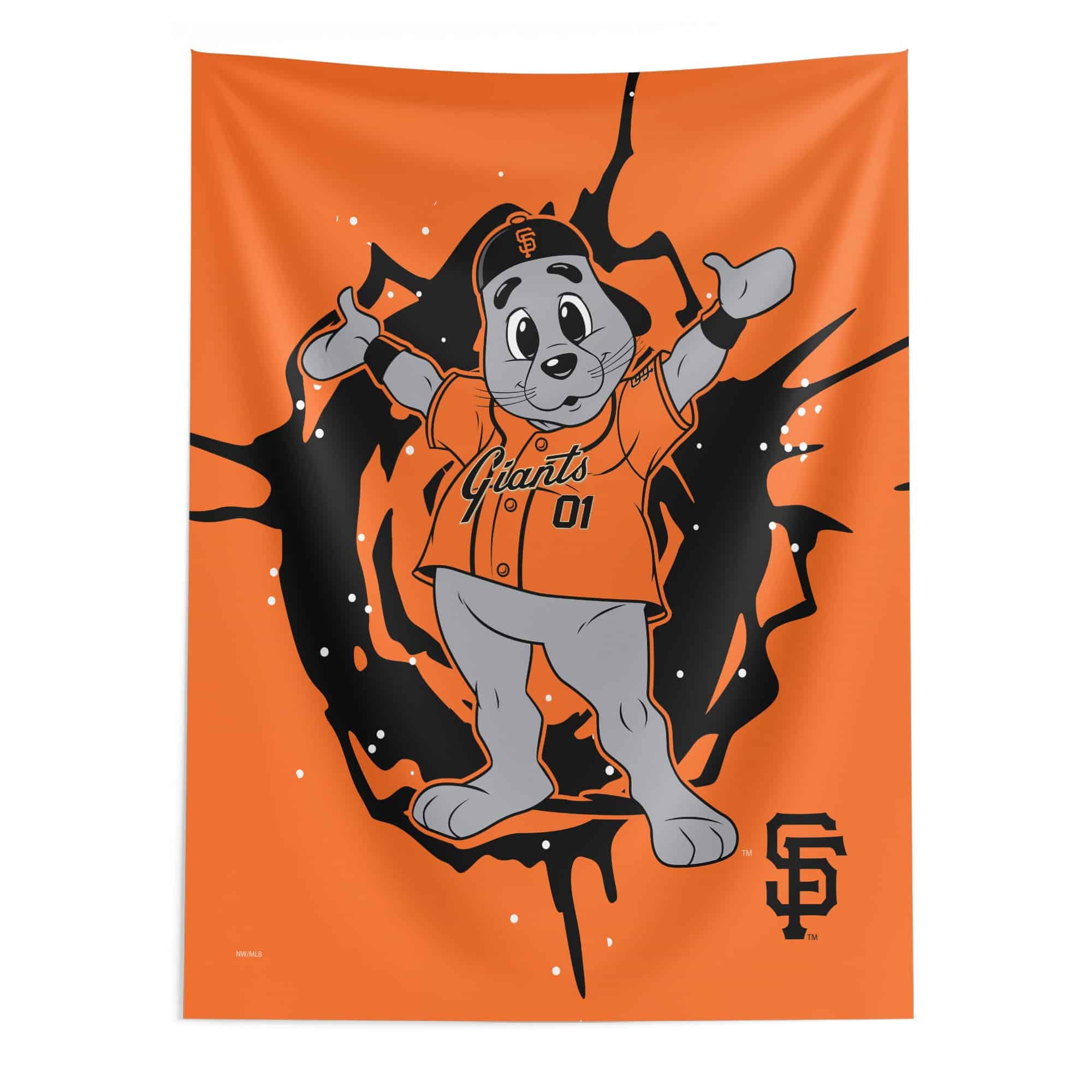 MLB San Francisco Giants Mascot Wall Hanging 50¡Á60 Inches