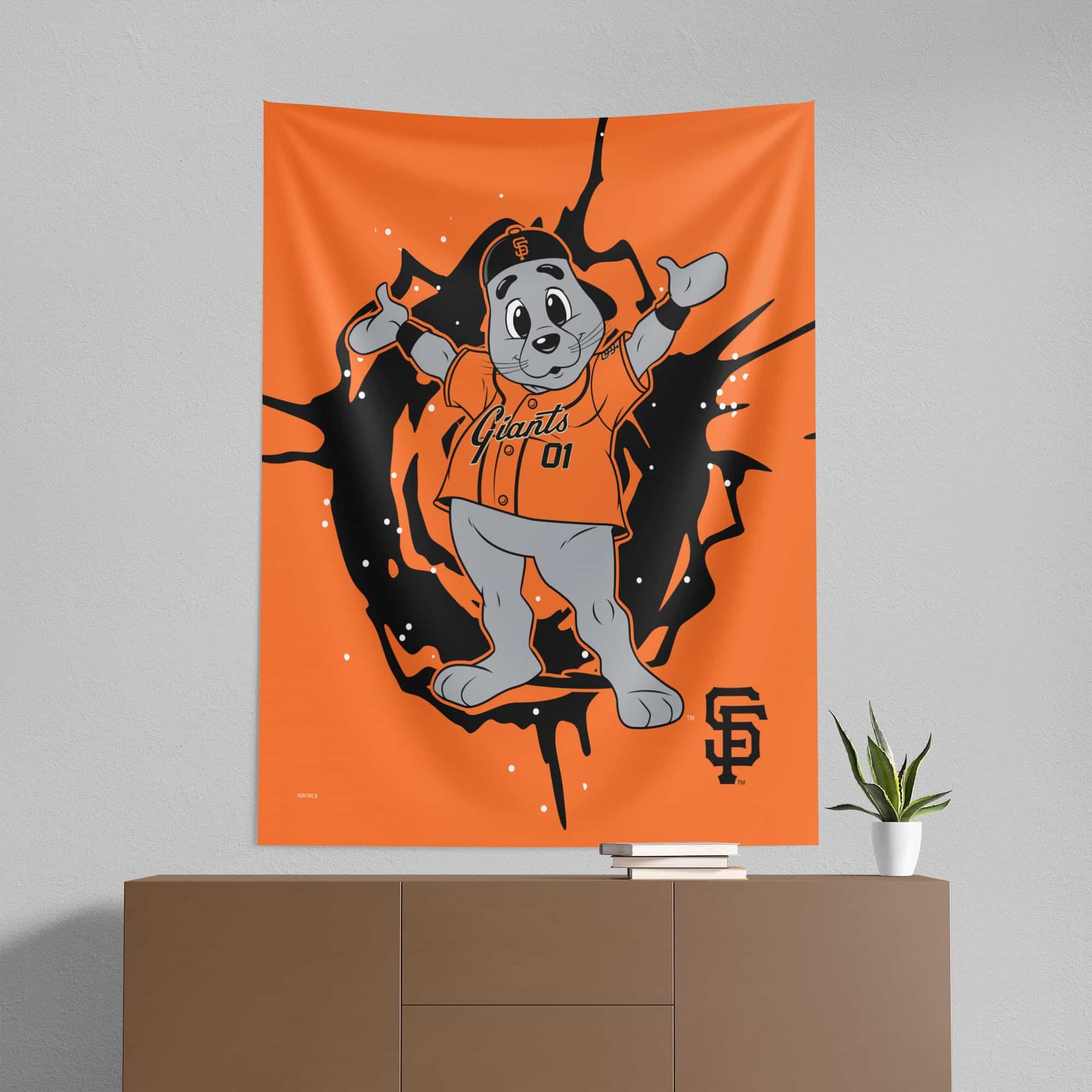 MLB San Francisco Giants Mascot Wall Hanging 50¡Á60 Inches