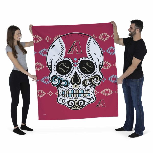 MLB Arizona Diamondbacks Candy Skull Wall Hanging 50¡Á60 Inches