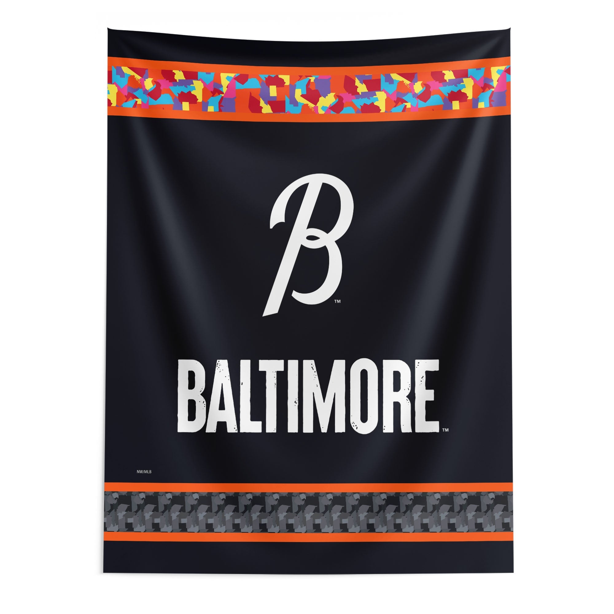 Baltimore Orioles MLB City Connect Wall Hanging 50x60 Inches