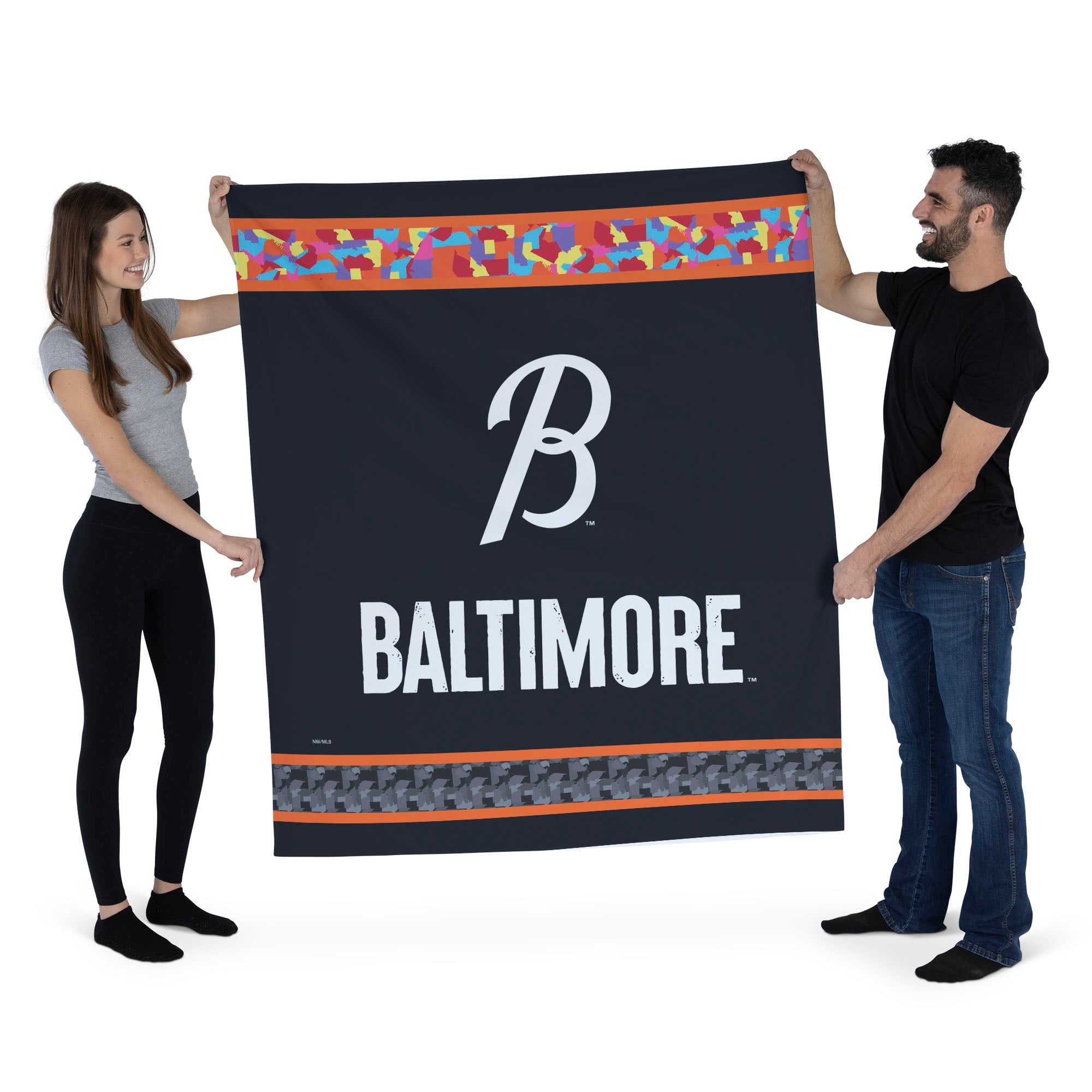 Baltimore Orioles MLB City Connect Wall Hanging 50x60 Inches