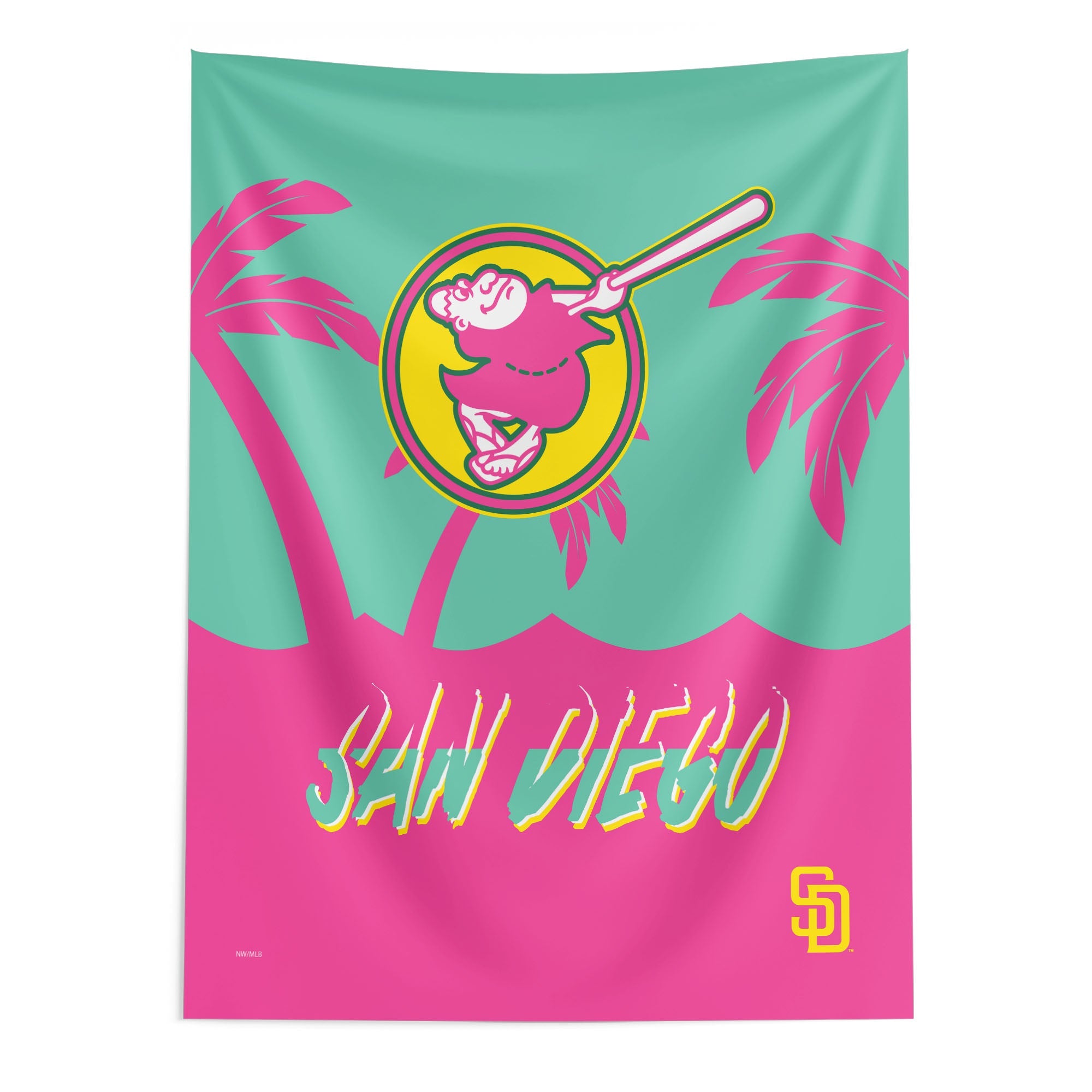 San Diego Padres MLB City Connect Wall Hanging 50x60 Inches