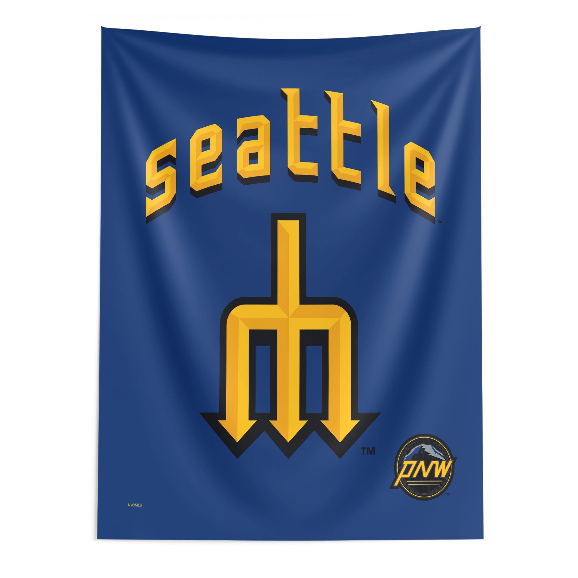 Seattle Mariners MLB City Connect Wall Hanging 50x60 Inches