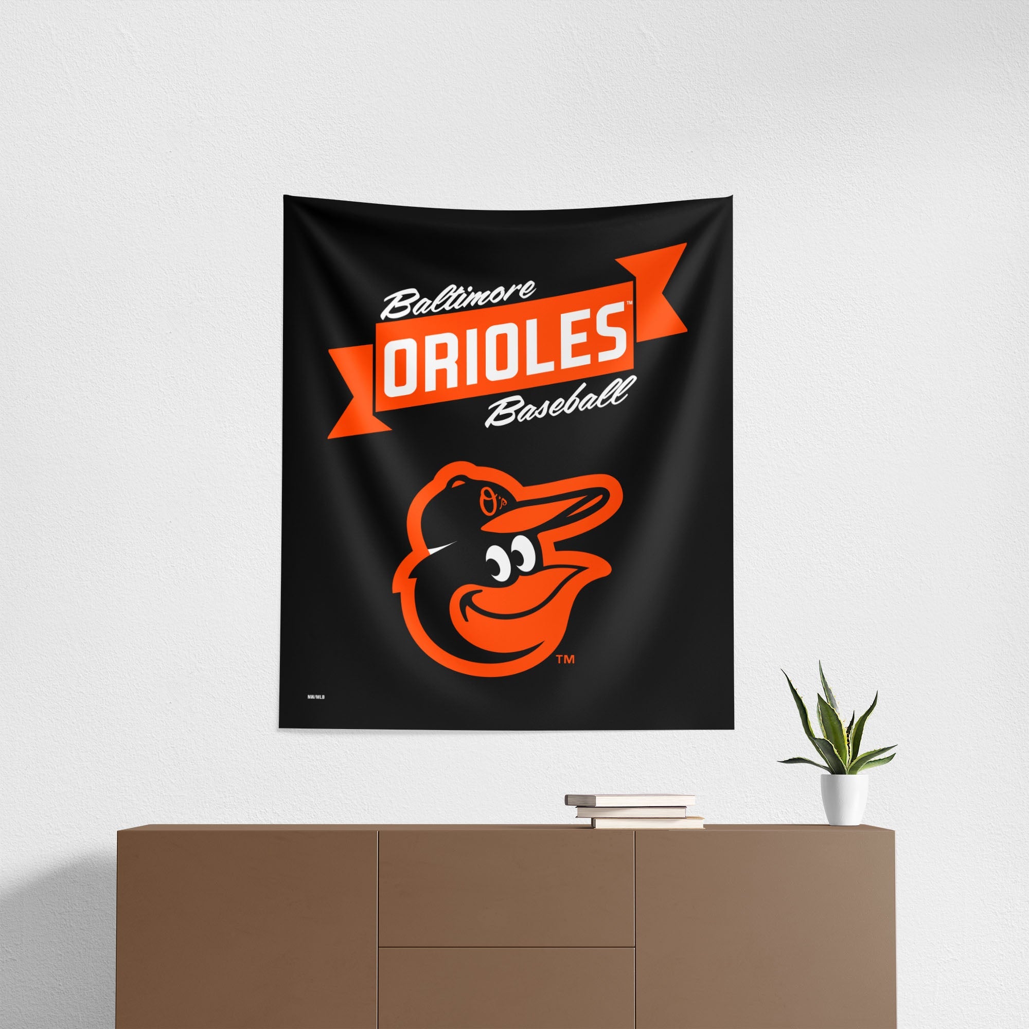 MLB Baltimore Orioles Premium Wall Hanging 34 x 40 Inches