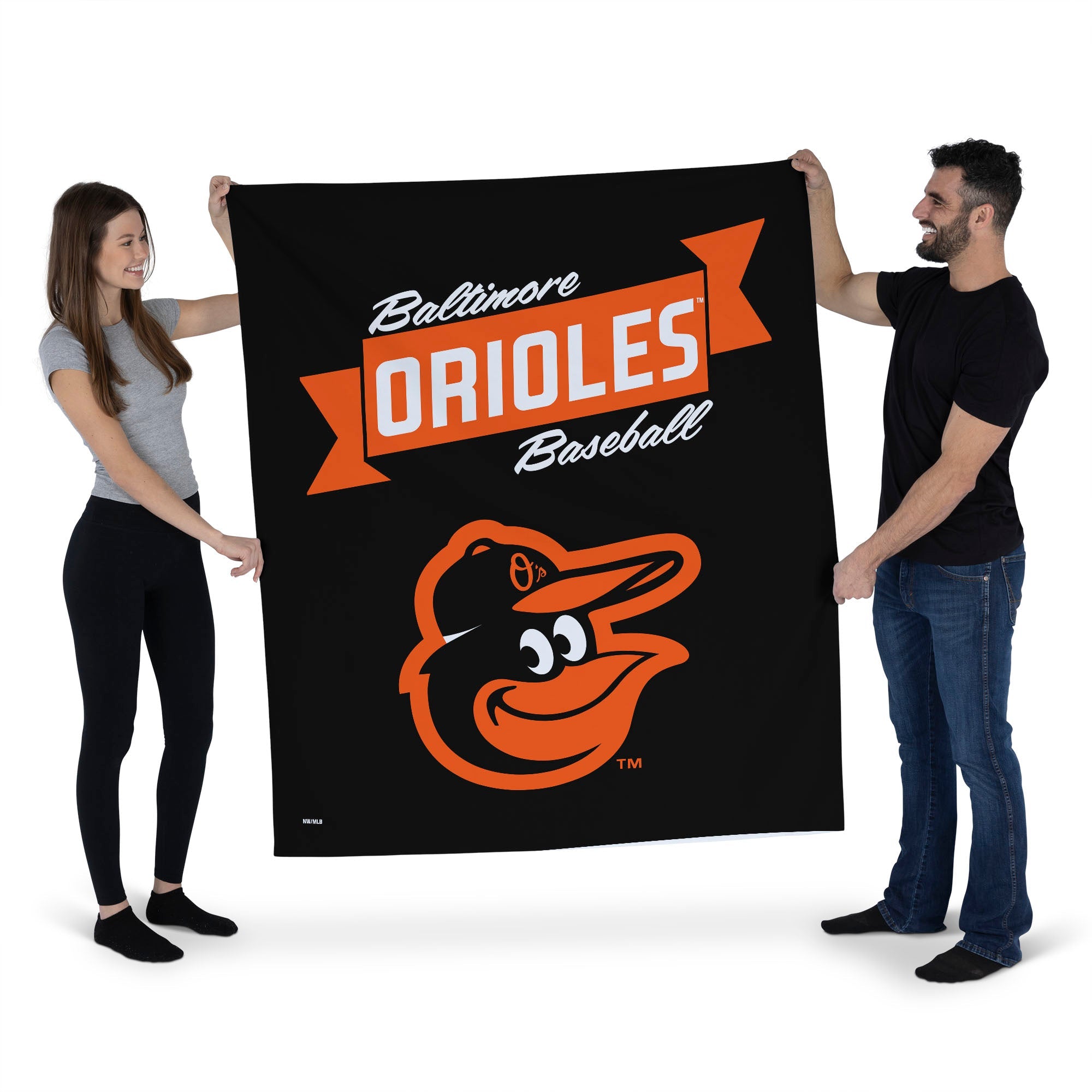 MLB Baltimore Orioles Premium Wall Hanging 34 x 40 Inches
