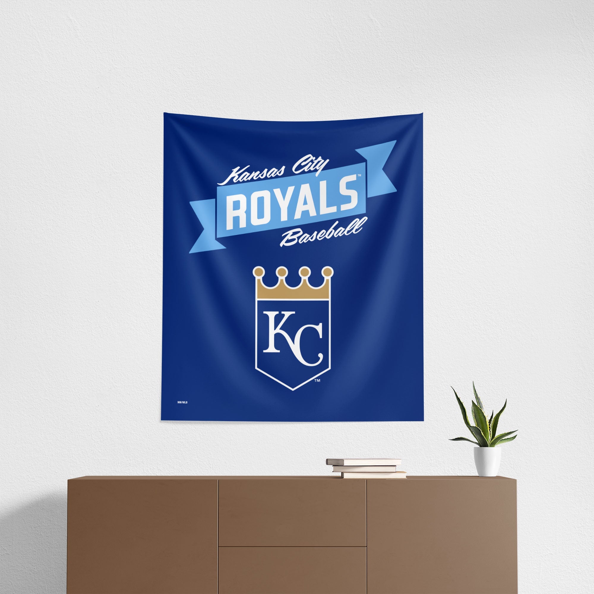 MLB Kansas City Royals Premium Wall Hanging 34 x 40 Inches