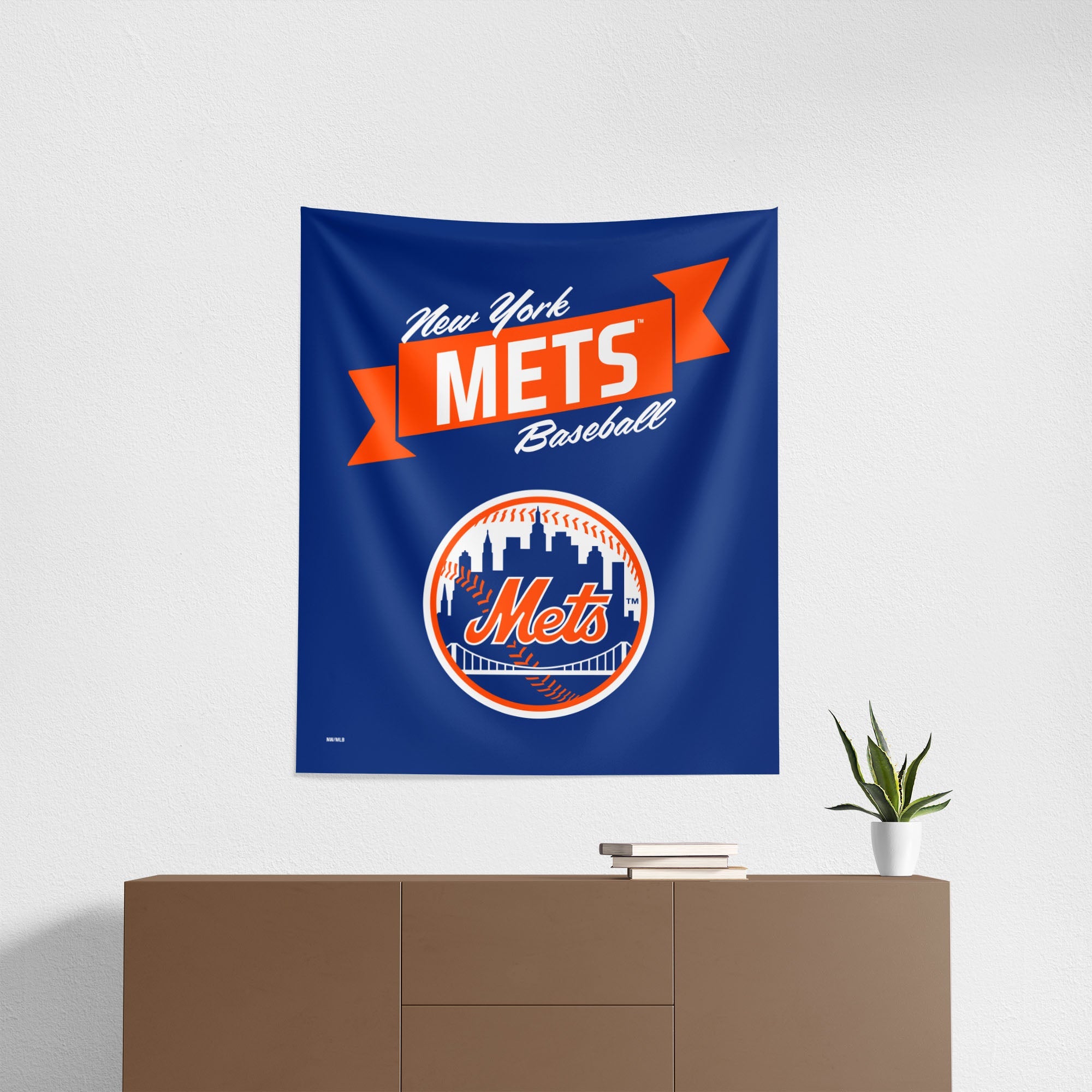 MLB New York Mets Premium Wall Hanging 34 x 40 Inches