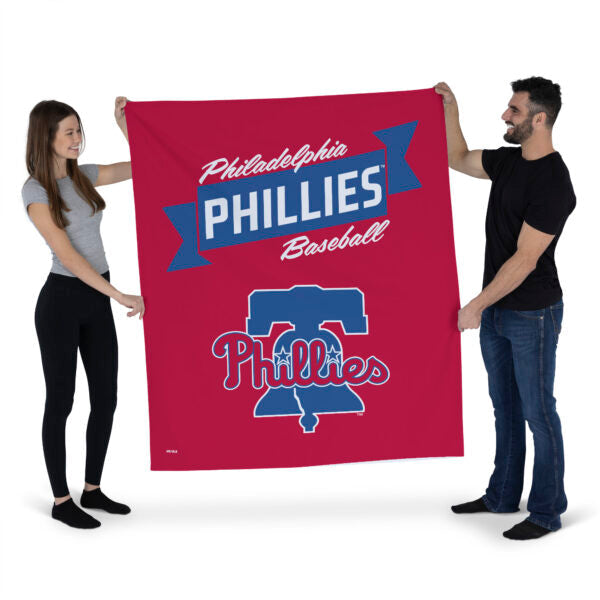MLB Philadelphia Phillies Premium Wall Hanging 34 x 40 Inches