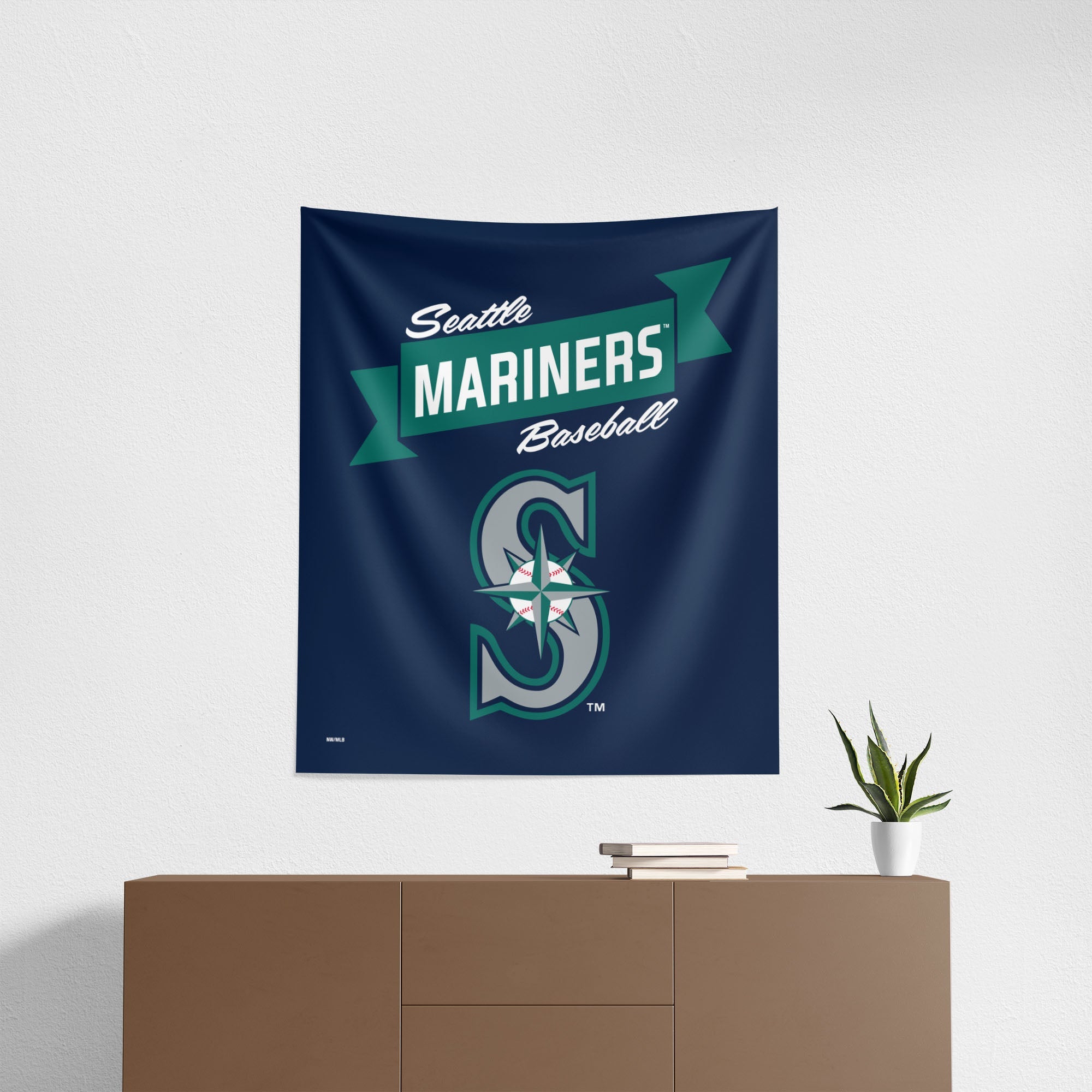MLB Seattle Mariners Premium Wall Hanging 34 x 40 Inches