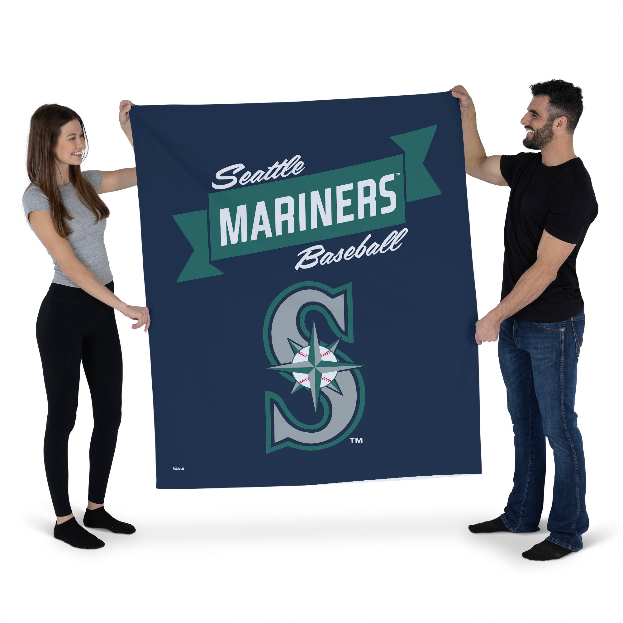 MLB Seattle Mariners Premium Wall Hanging 34 x 40 Inches