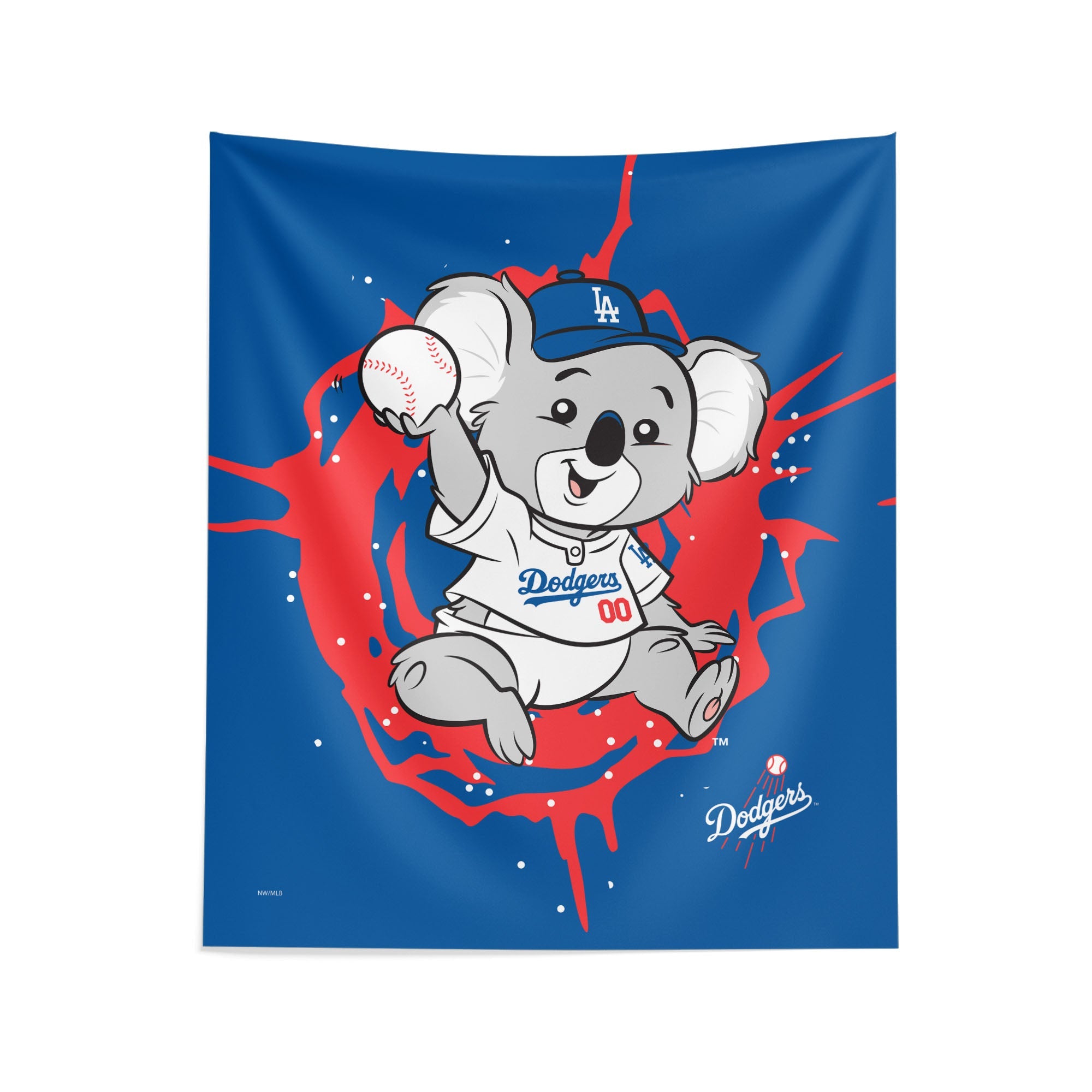 Los Angeles Dodgers MLB Mascot Wall Hanging 34x40 Inches