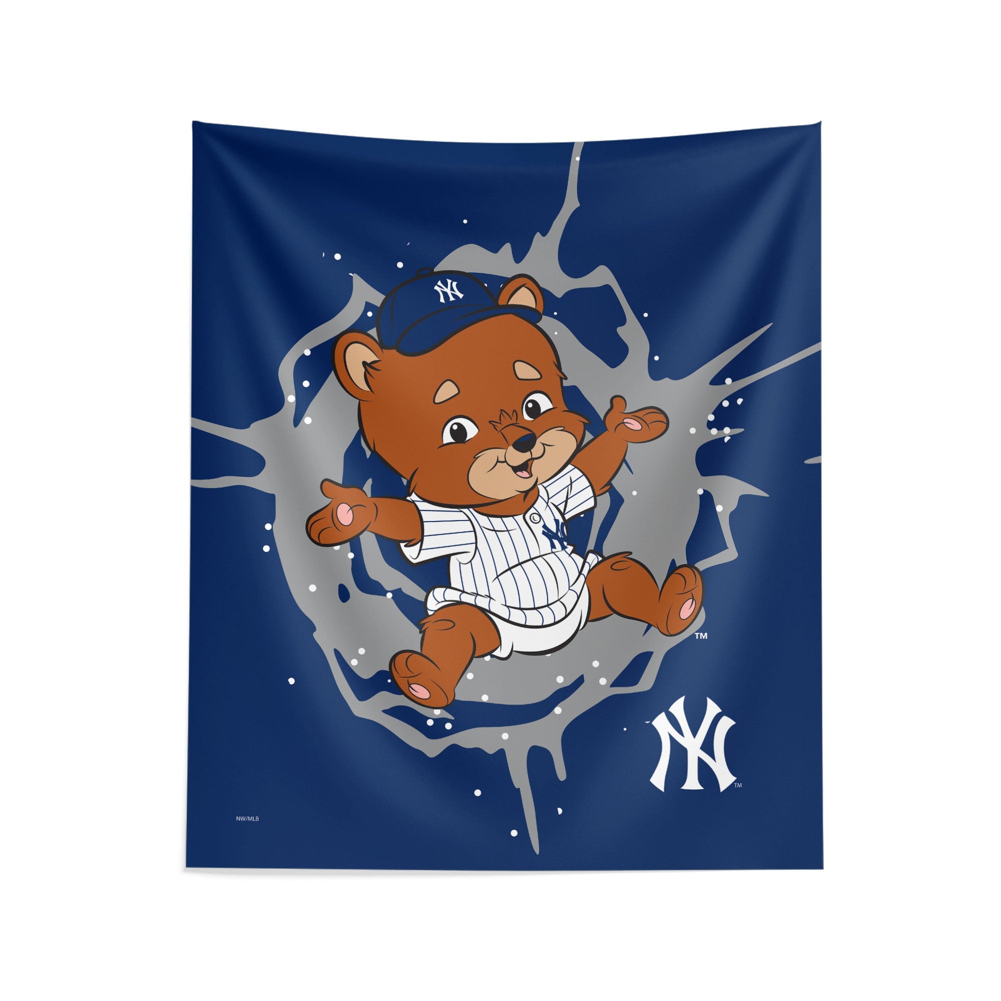 New York Yankees MLB Mascot Wall Hanging 34x40 Inches