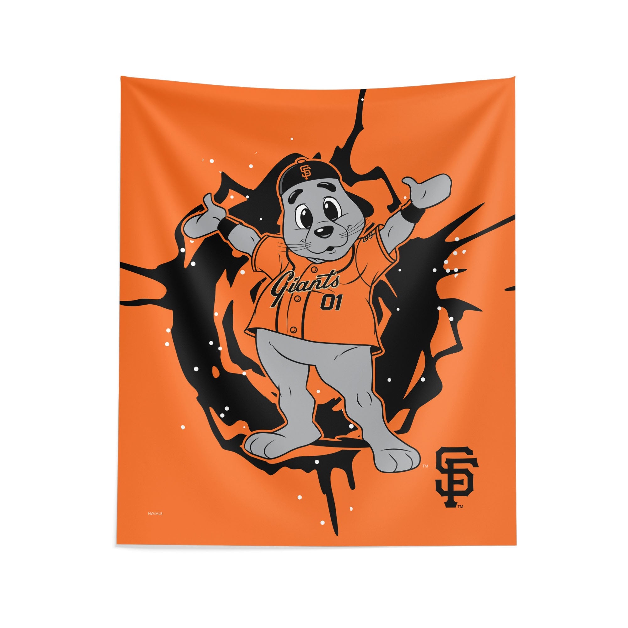 San Francisco Giants MLB Mascot Wall Hanging 34x40 Inches