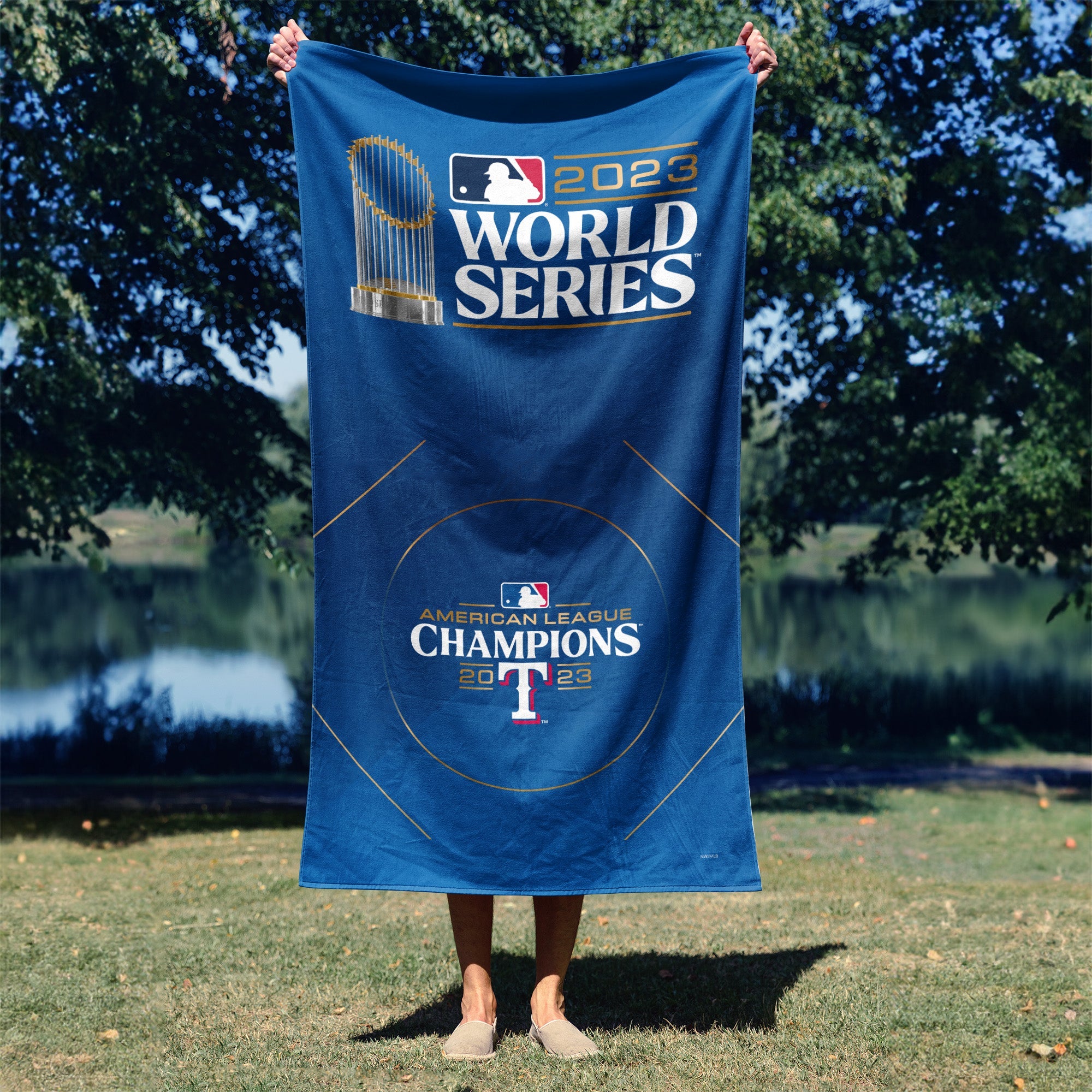 MLB Texas Rangers 2023 WSP Manifest Wall Hanging 34 x 40 Inches
