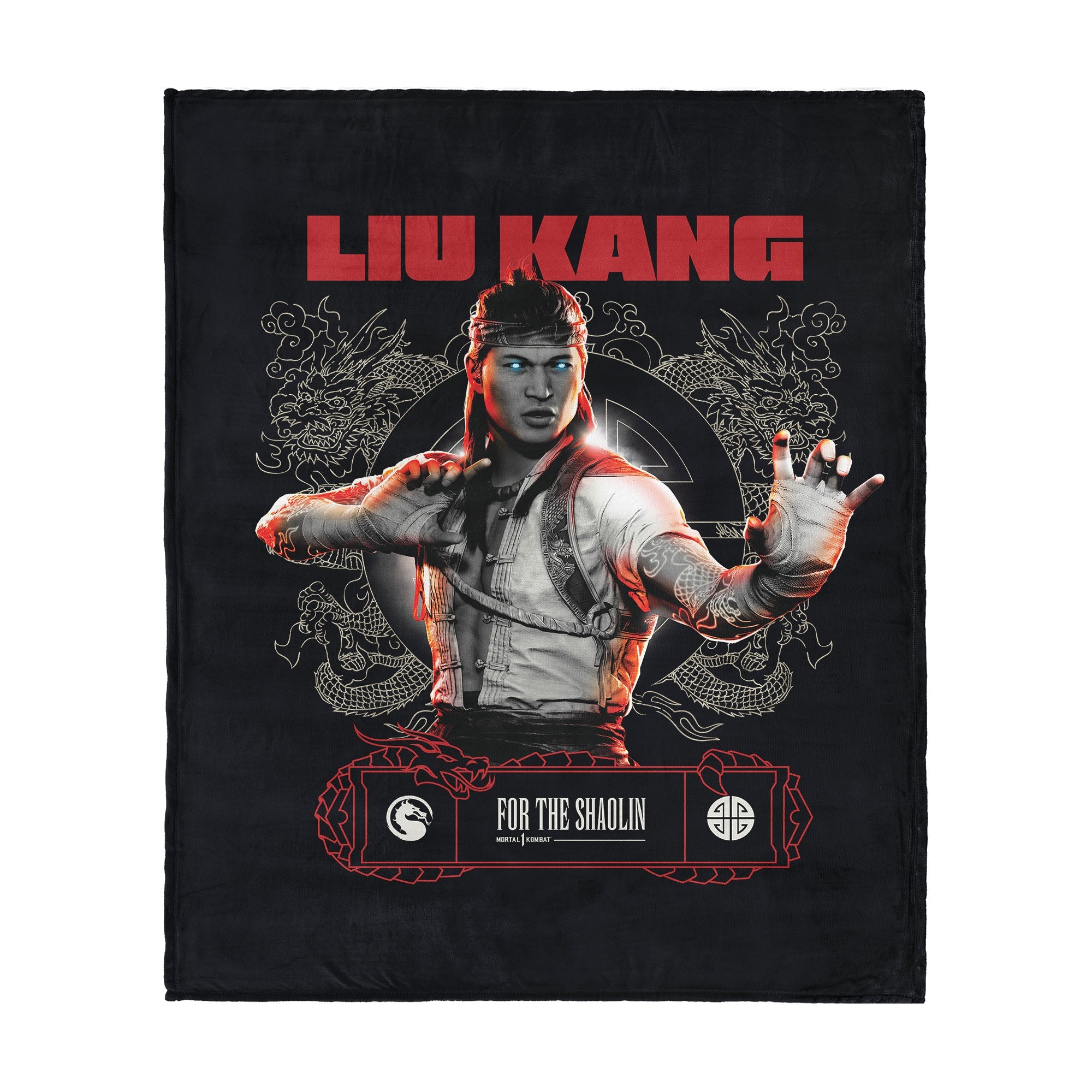 Mortal Kombat Liu Kang For the Shaolin Silk Touch Throw Blanket 50 x 60 inches