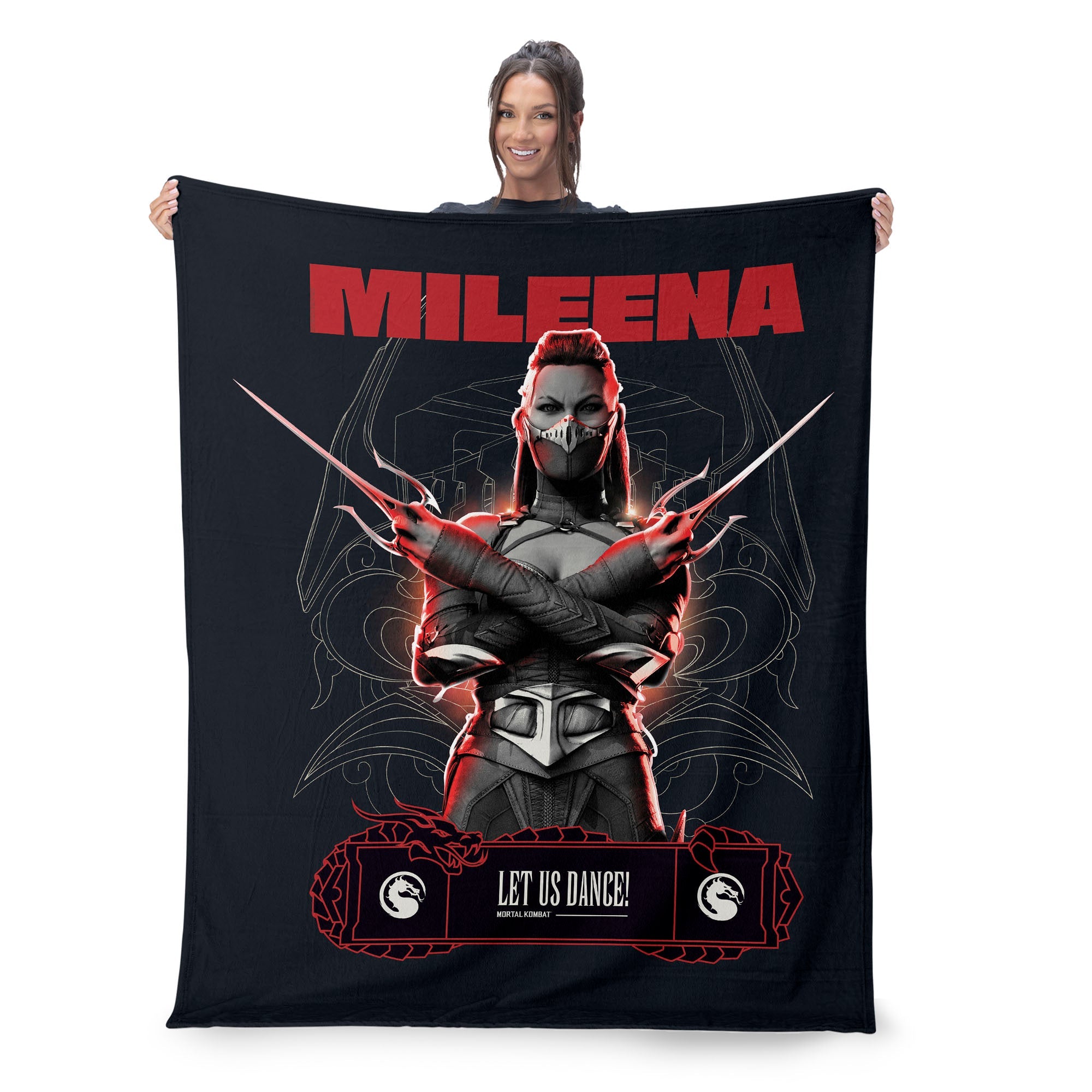 Mortal Kombat Mileena Let Us Dance Silk Touch Throw Blanket 50 x 60 inches