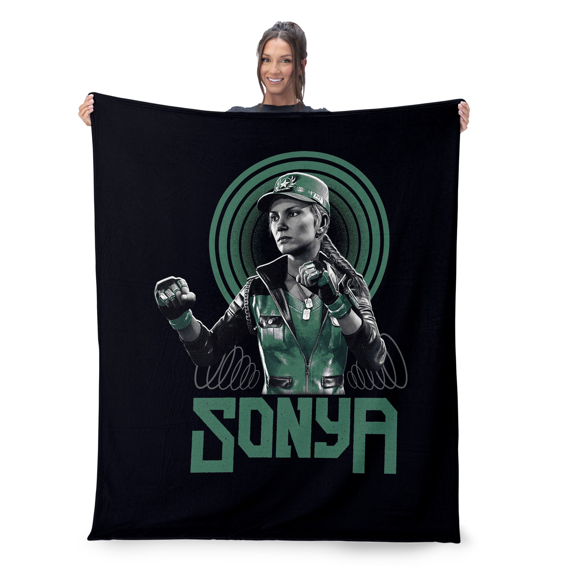Mortal Kombat Sonya Silk Touch Throw Blanket 50 x 60 inches
