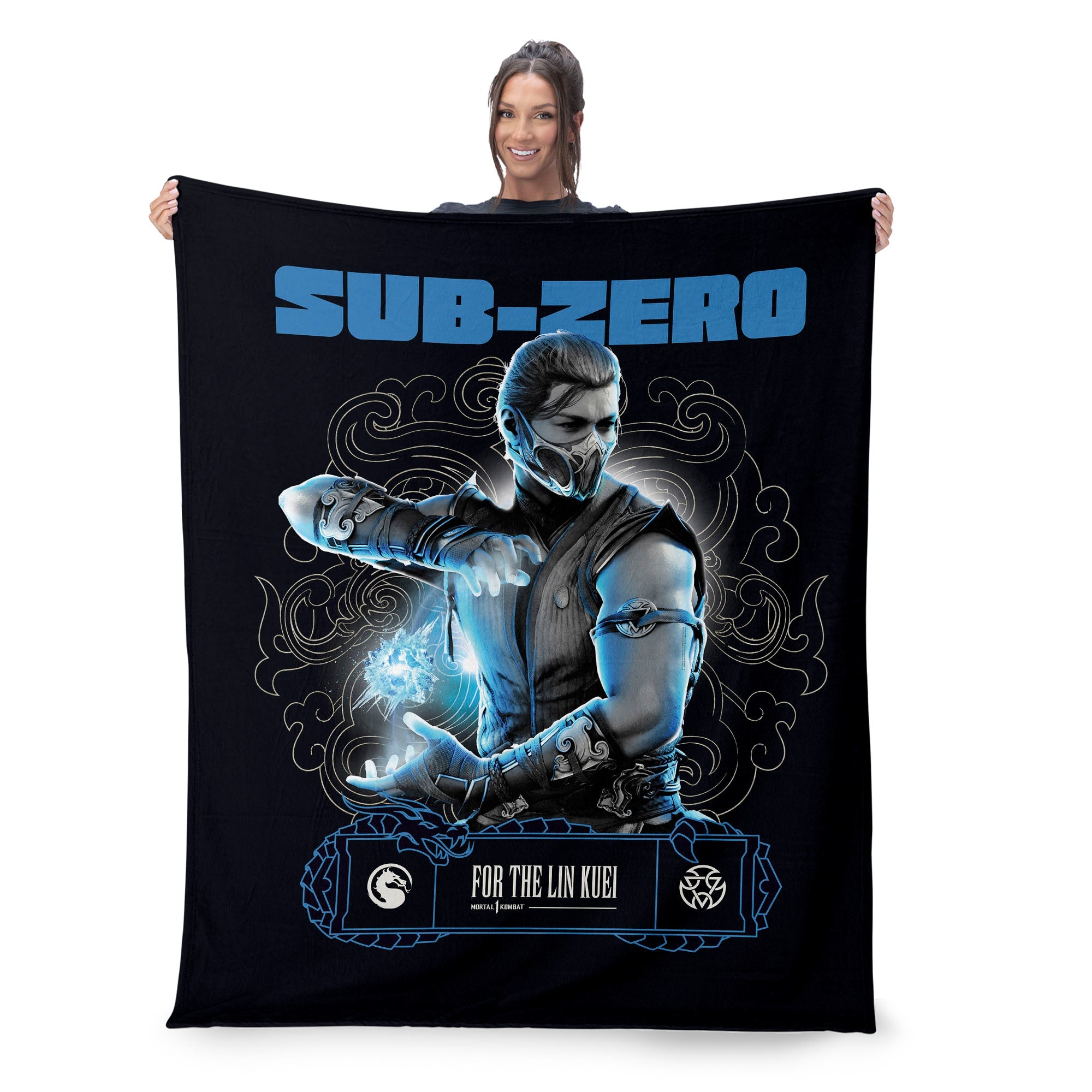 Mortal Kombat Subzero For the Lin Kuei Silk Touch Throw Blanket 50 x 60 inches