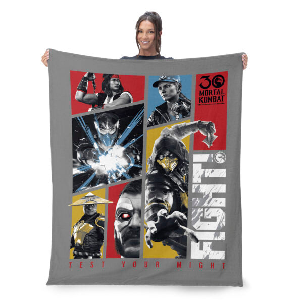 Mortal Kombat Test Your Might Silk Touch Throw Blanket 40¡Á50 Inches