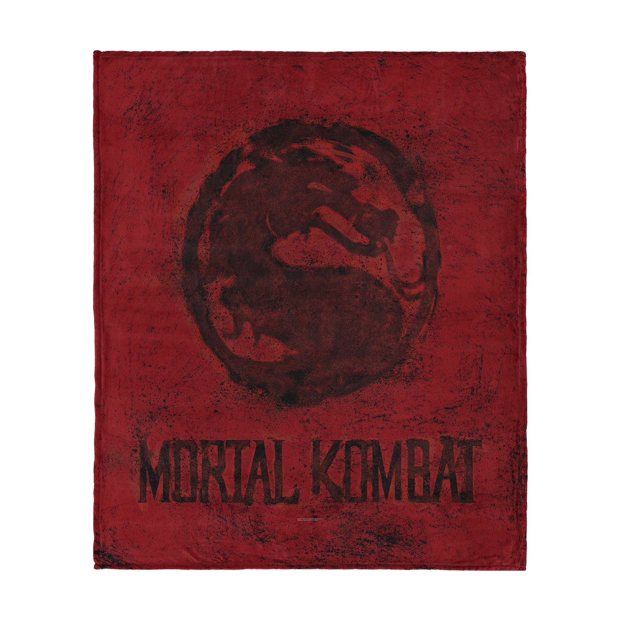 Mortal Kombat Logo_ Red Silk Touch Throw Blanket 40¡Á50 Inches