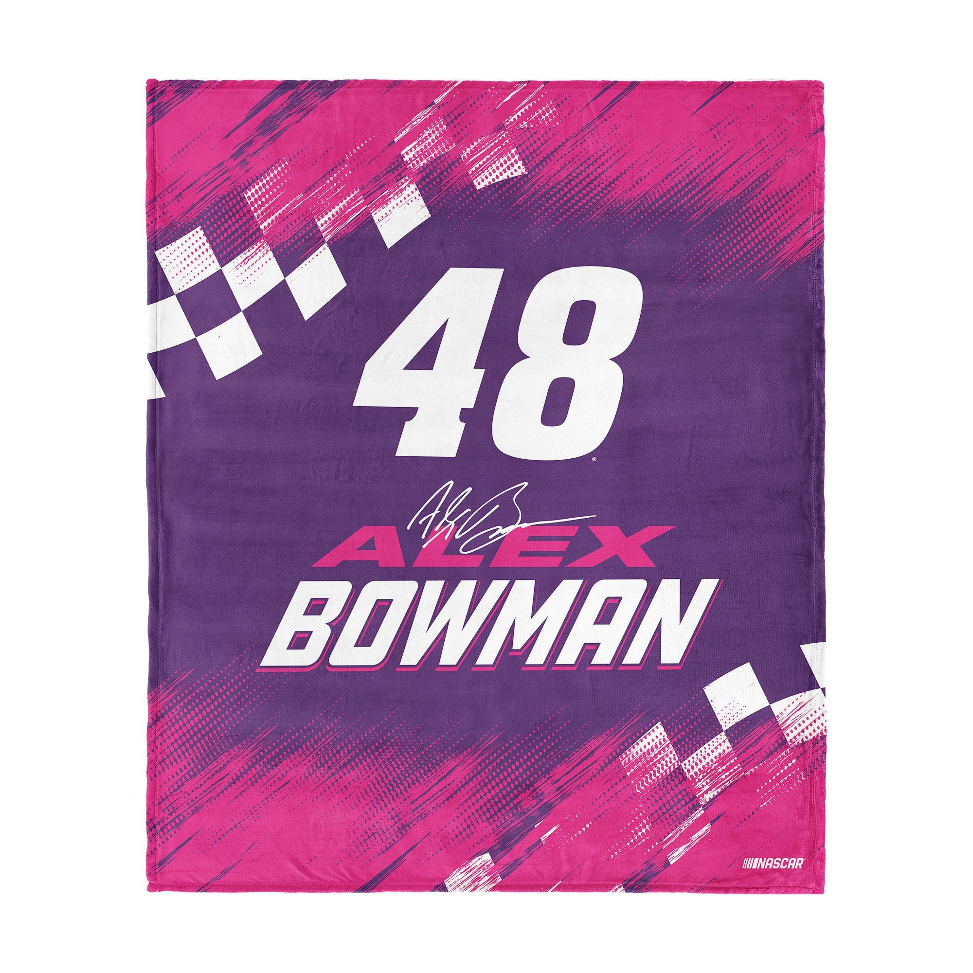 NASCAR Alex Bowman Simple Speed Silk Touch Throw Blanket 50x60 inches