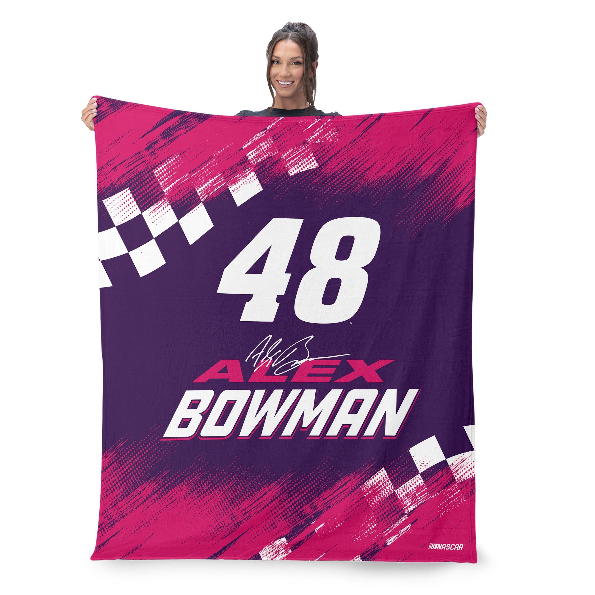 NASCAR Alex Bowman Simple Speed Silk Touch Throw Blanket 50x60 inches