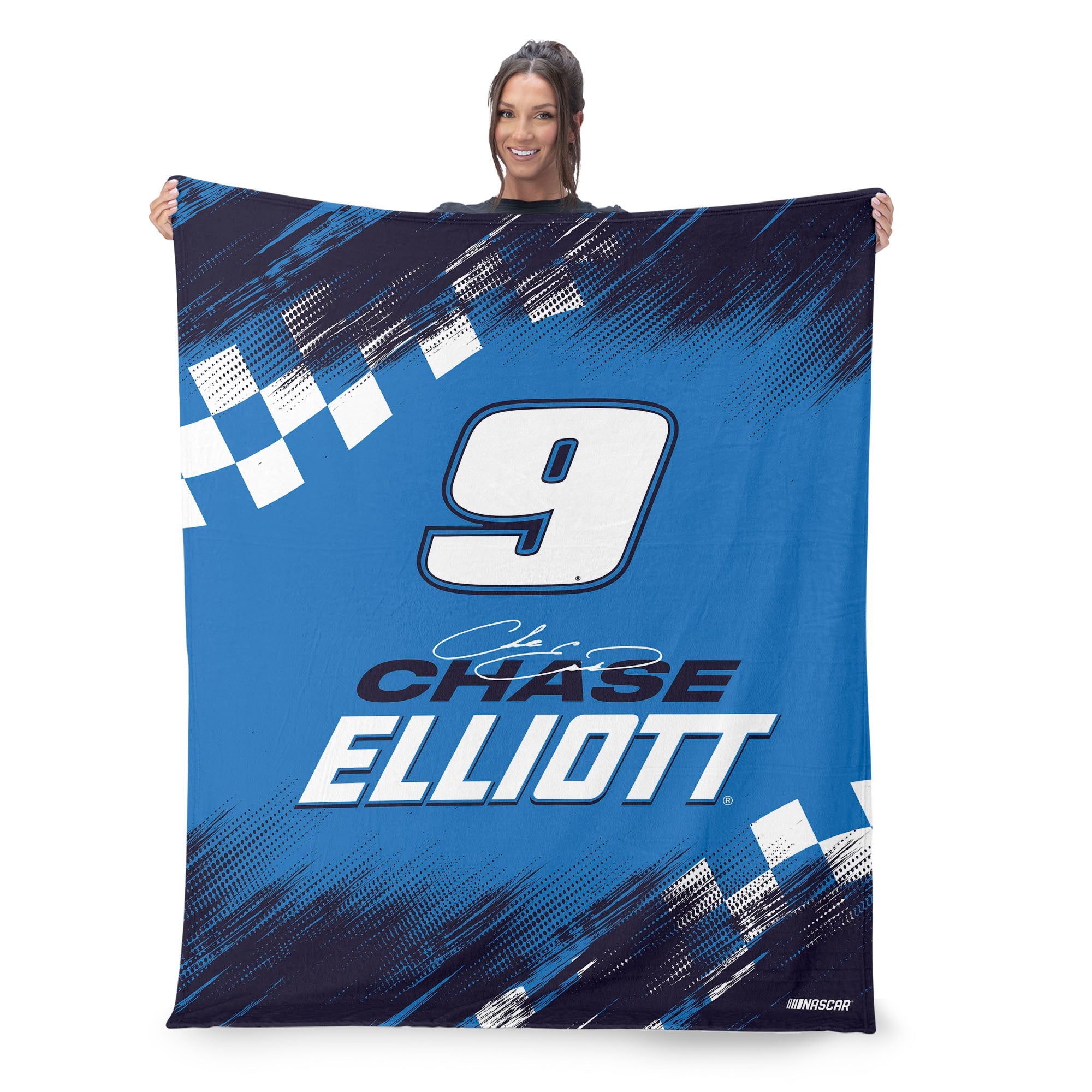NASCAR Chase Elliott Simple Speed Silk Touch Throw Blanket 50x60 inches
