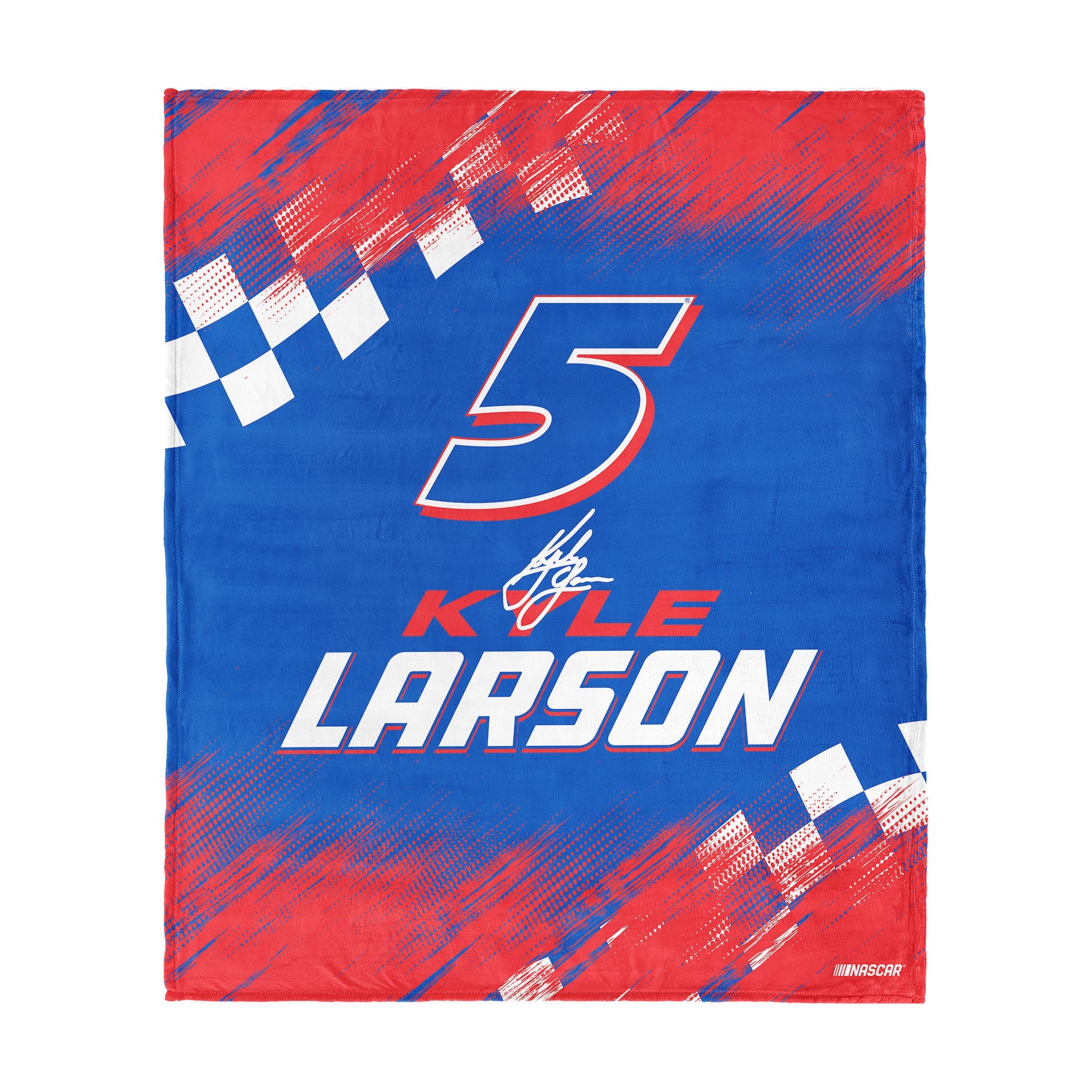 NASCAR Kyle Larson Simple Speed Silk Touch Throw Blanket 50x60 inches