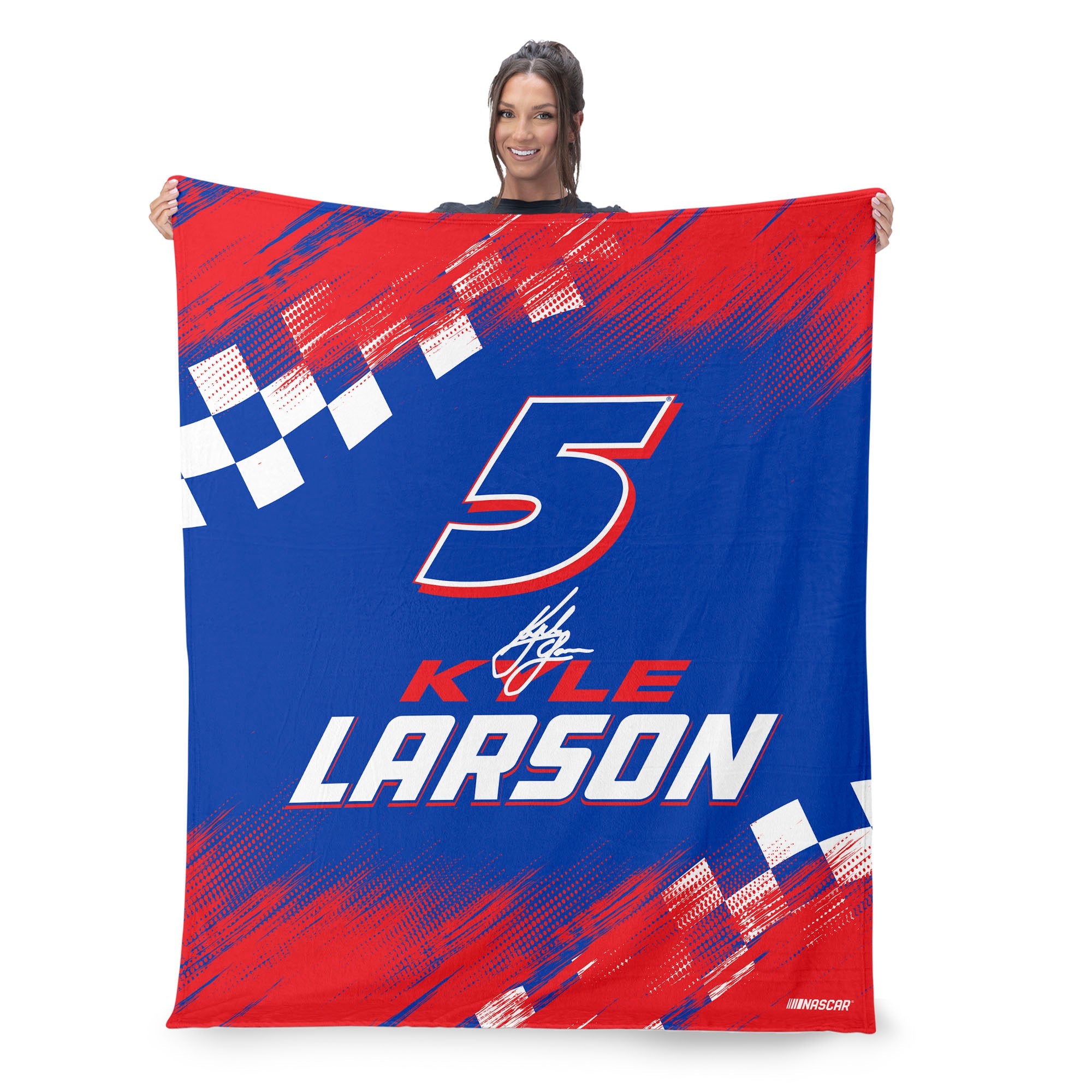 NASCAR Kyle Larson Simple Speed Silk Touch Throw Blanket 50x60 inches
