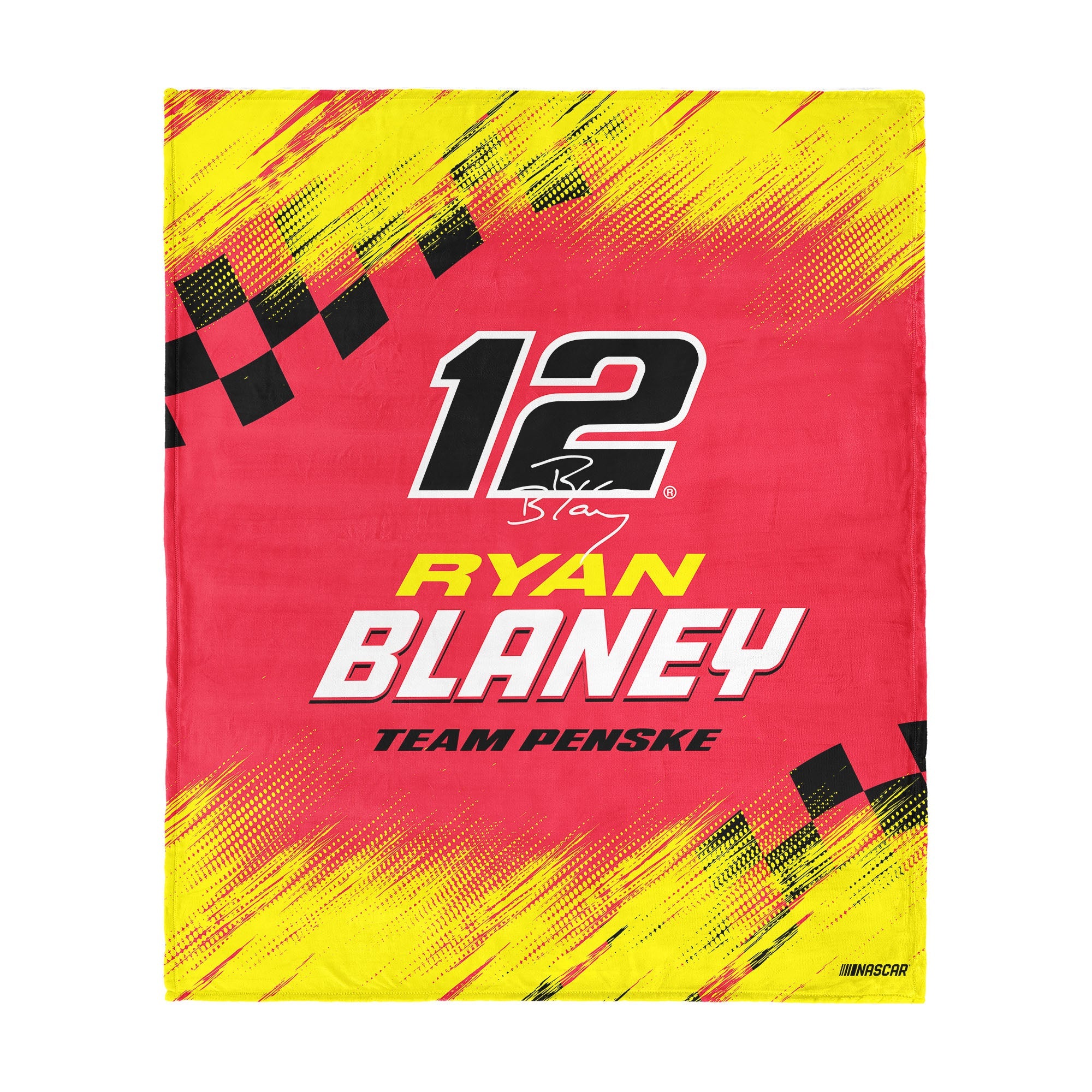 NASCAR Ryan Blaney Simple Speed Silk Touch Throw Blanket 50x60 inches