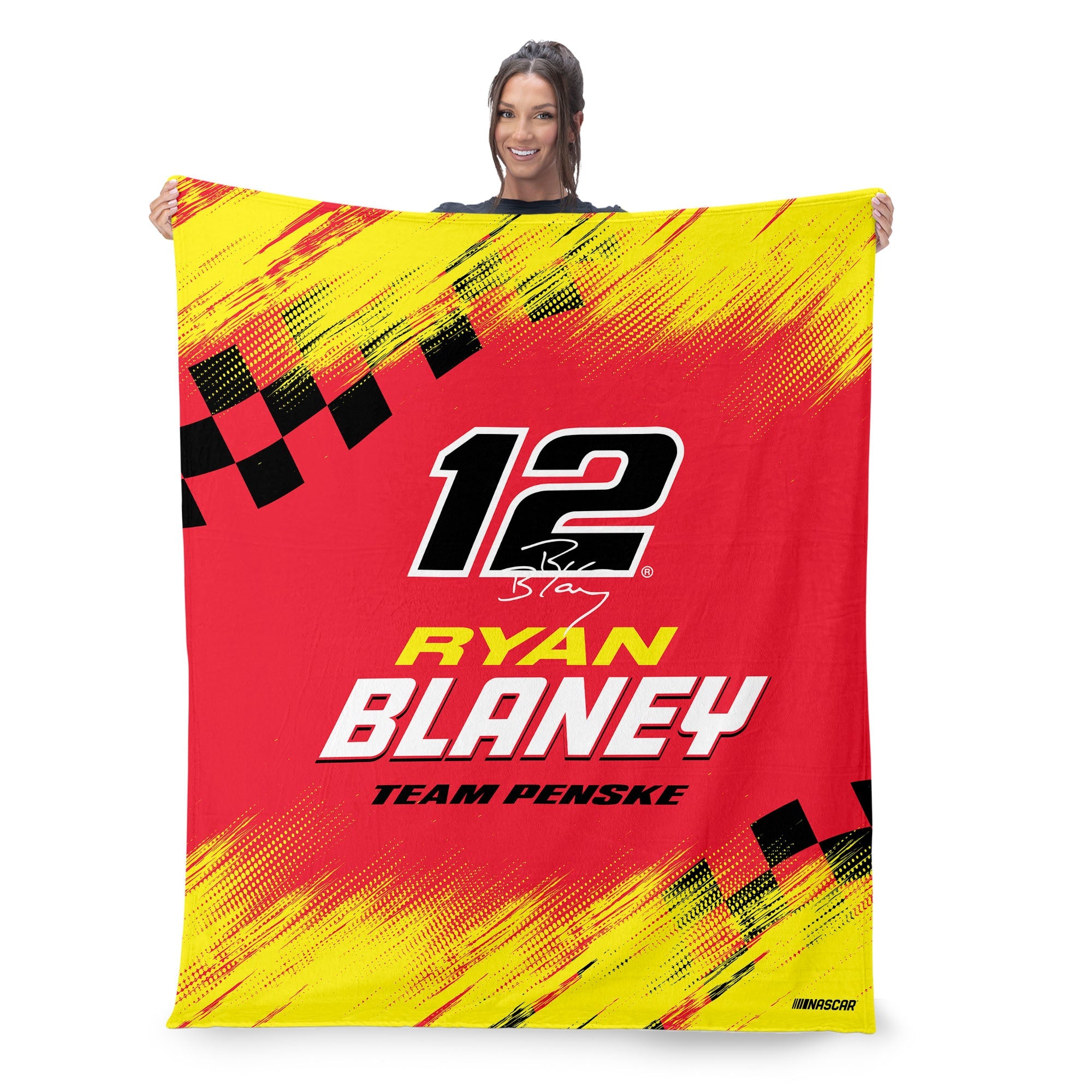 NASCAR Ryan Blaney Simple Speed Silk Touch Throw Blanket 50x60 inches