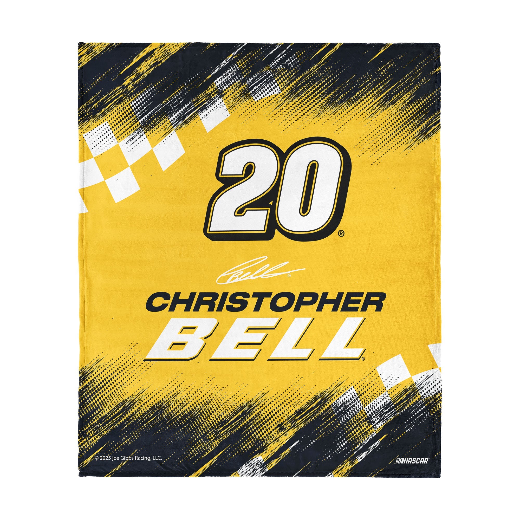 NASCAR Chris Bell Simple Speed Silk Touch Throw Blanket 50x60 inches